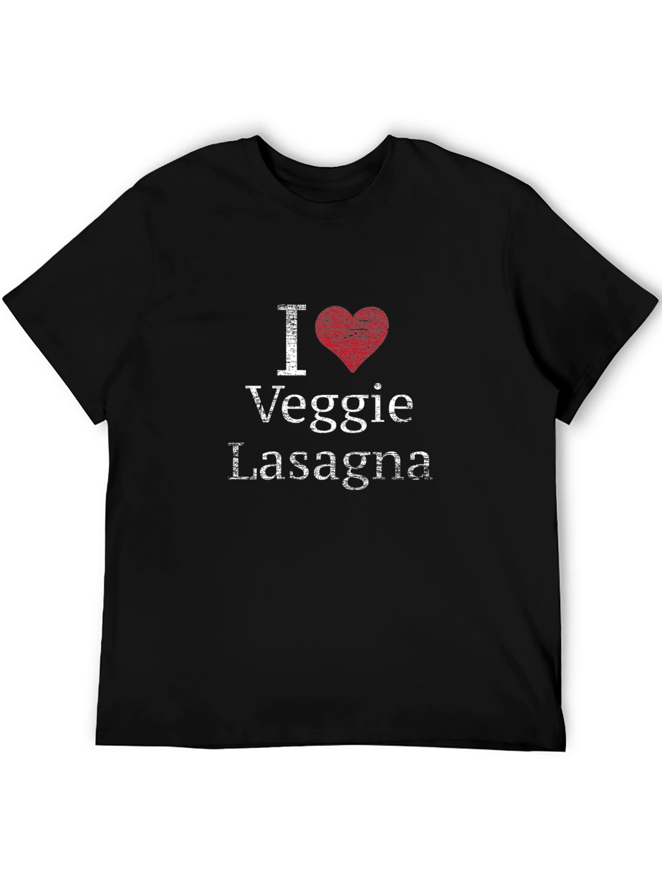 I Heart Veggie Lasagna T-Shirt - Novelty Graphic Tee