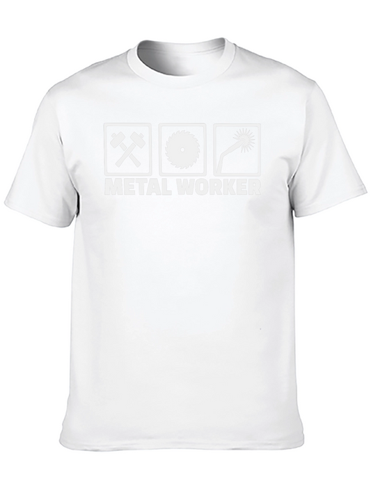 Metal Worker T-Shirt - Black Graphic Tee