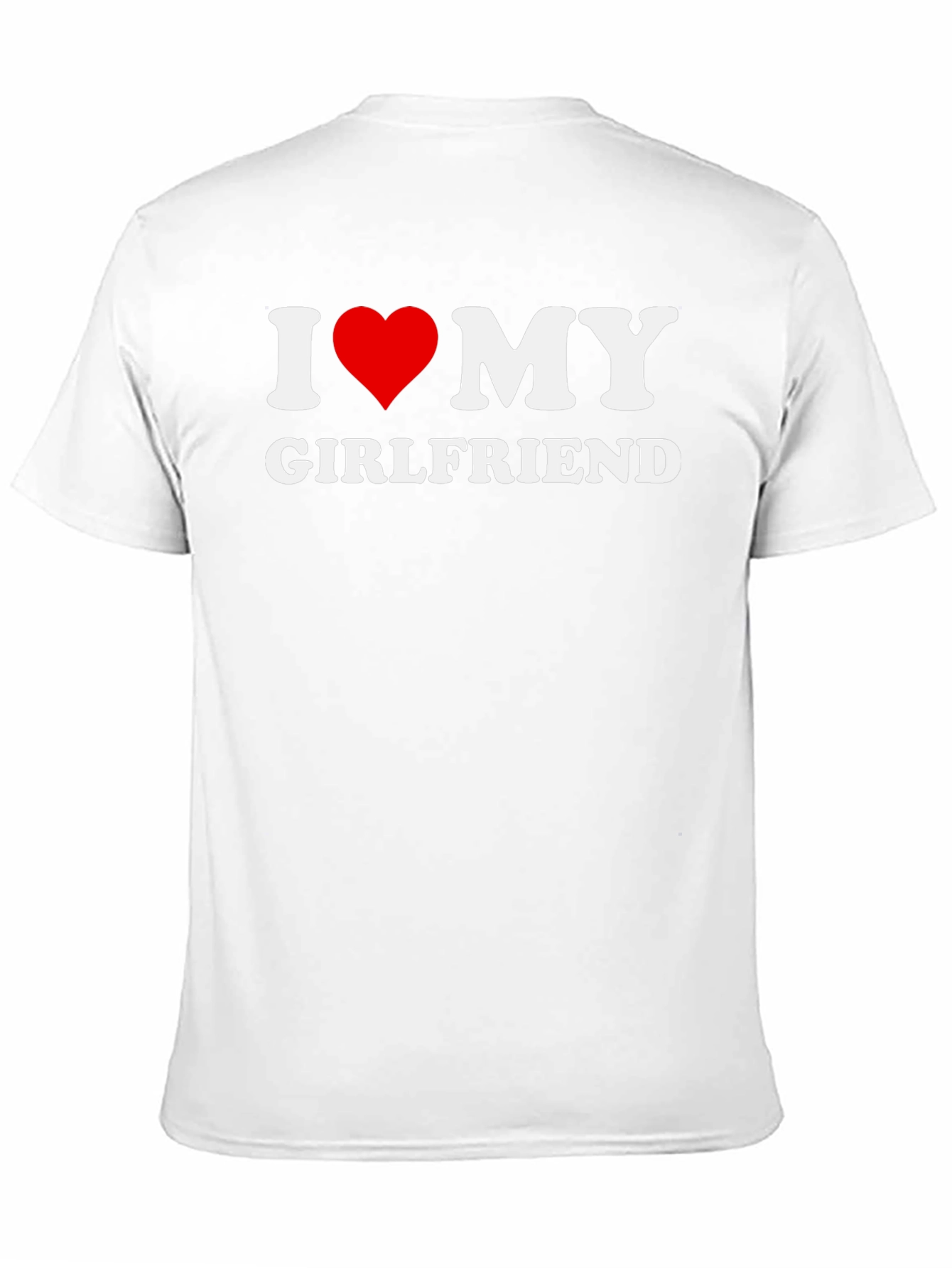 I Love My Girlfriend Graphic T-Shirt - Black