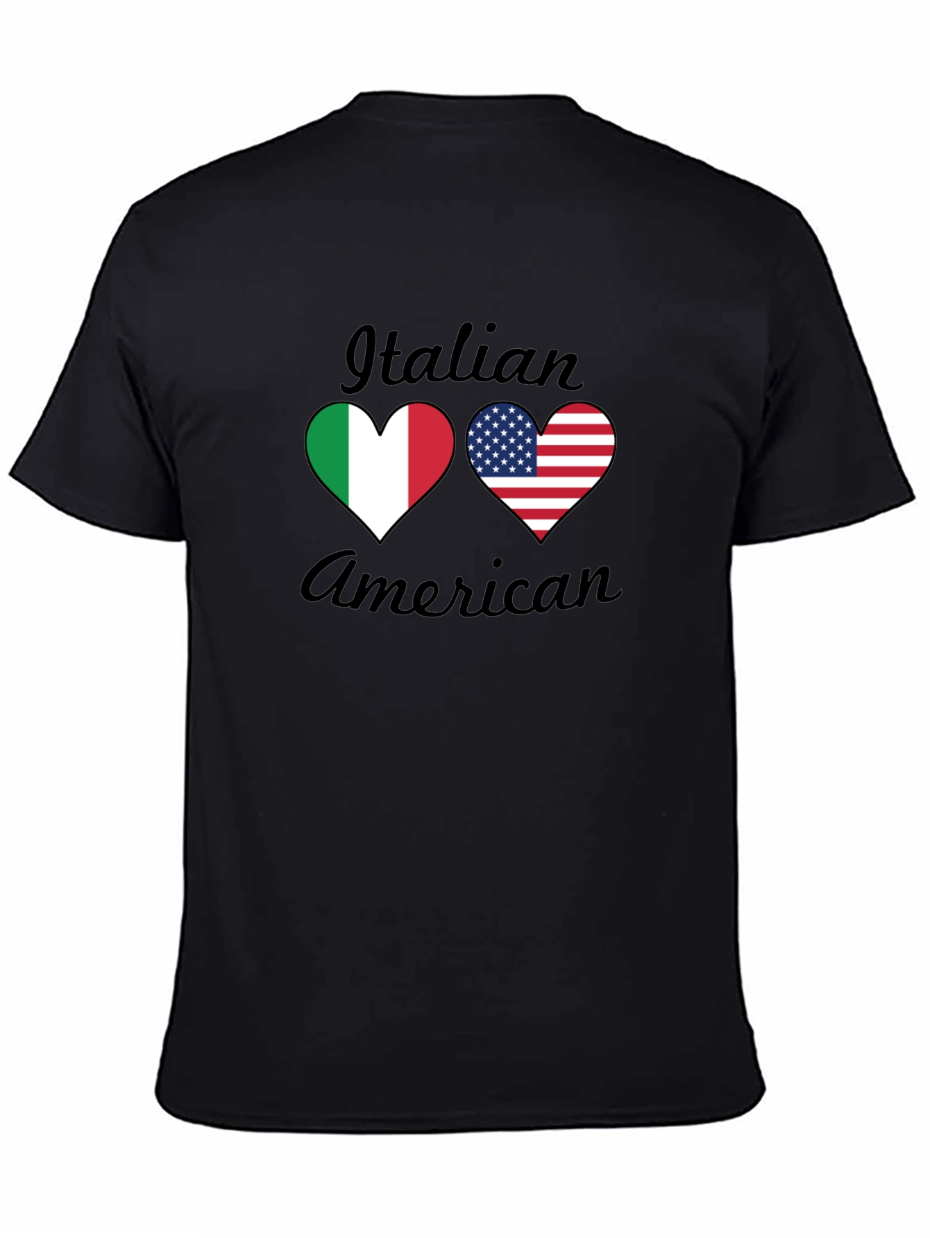 Italian American Heart Flag T-Shirt