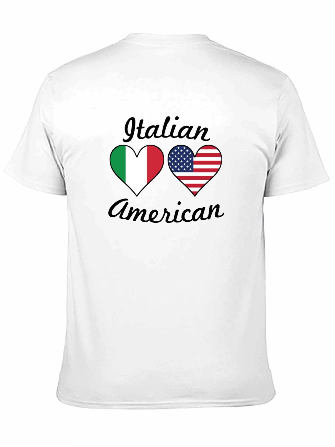 Italian American Heart Flag T-Shirt