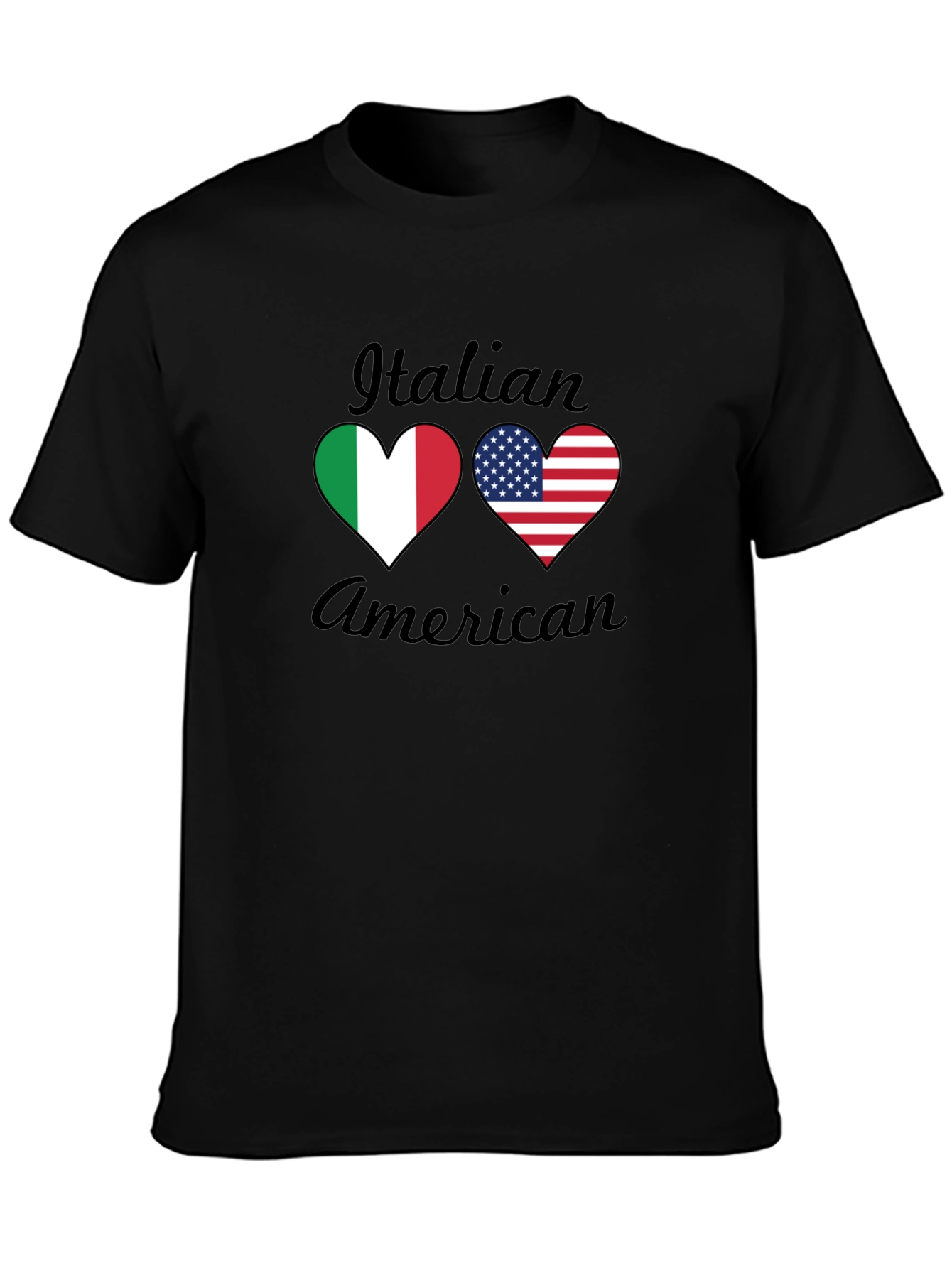 Italian American Heart Flag T-Shirt