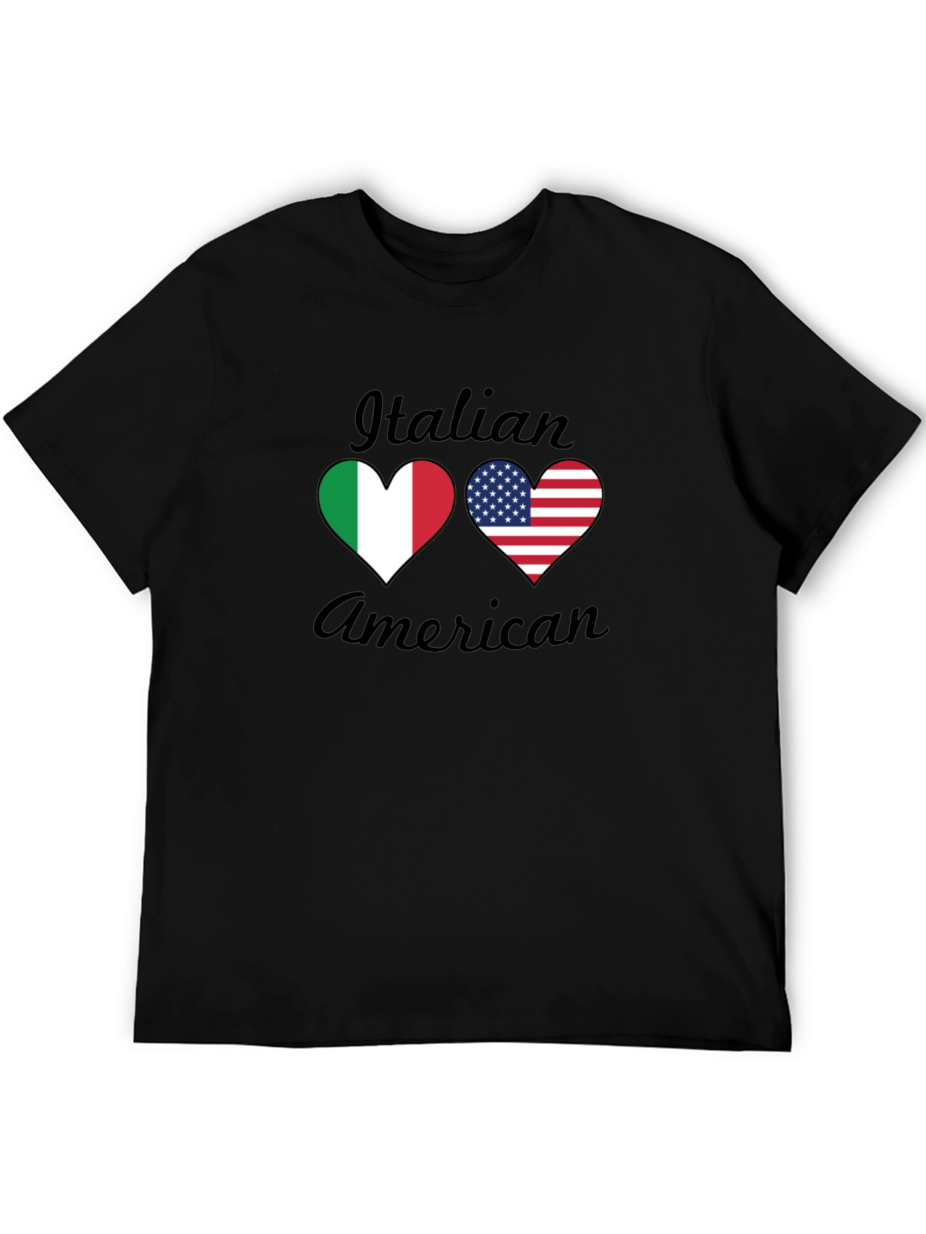 Italian American Heart Flag T-Shirt