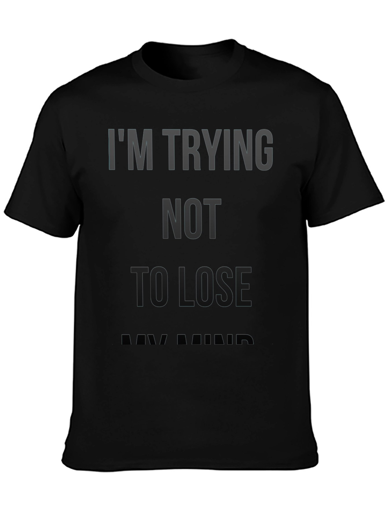 Mens Black T-Shirt - Funny Slogan Graphic Tee