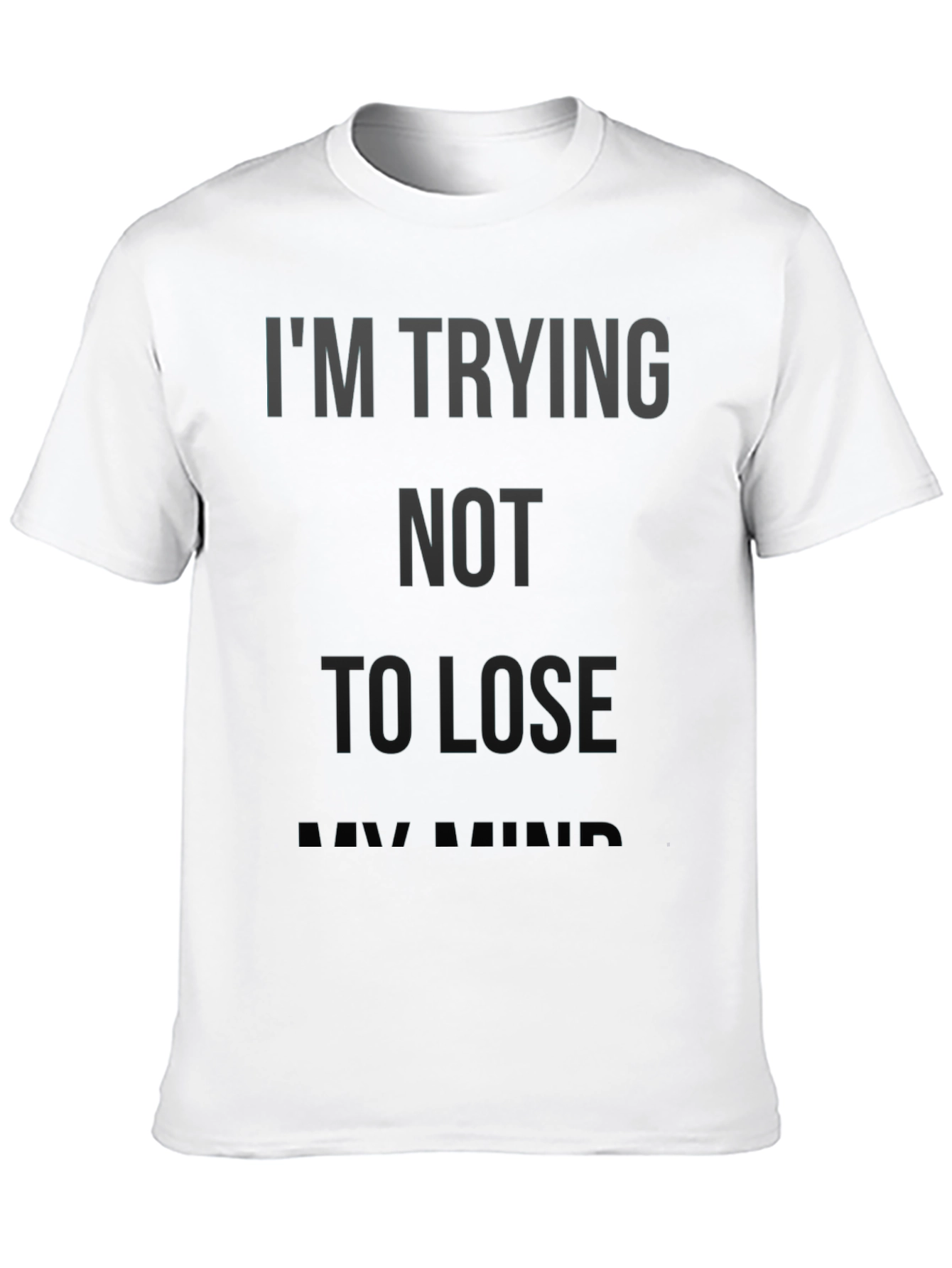 Mens Black T-Shirt - Funny Slogan Graphic Tee