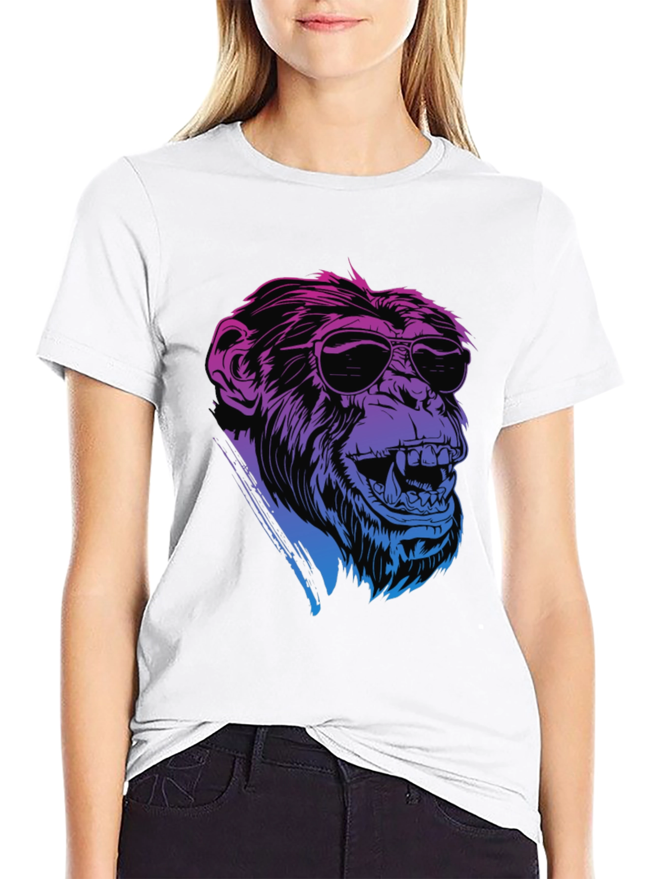 Cool Ape Graphic Tee - Black