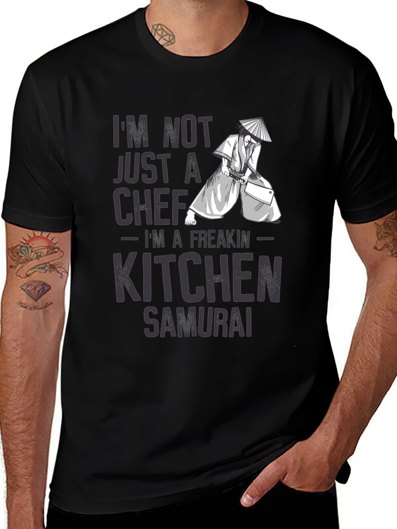 Kitchen Samurai T-Shirt - Funny Chef Tee