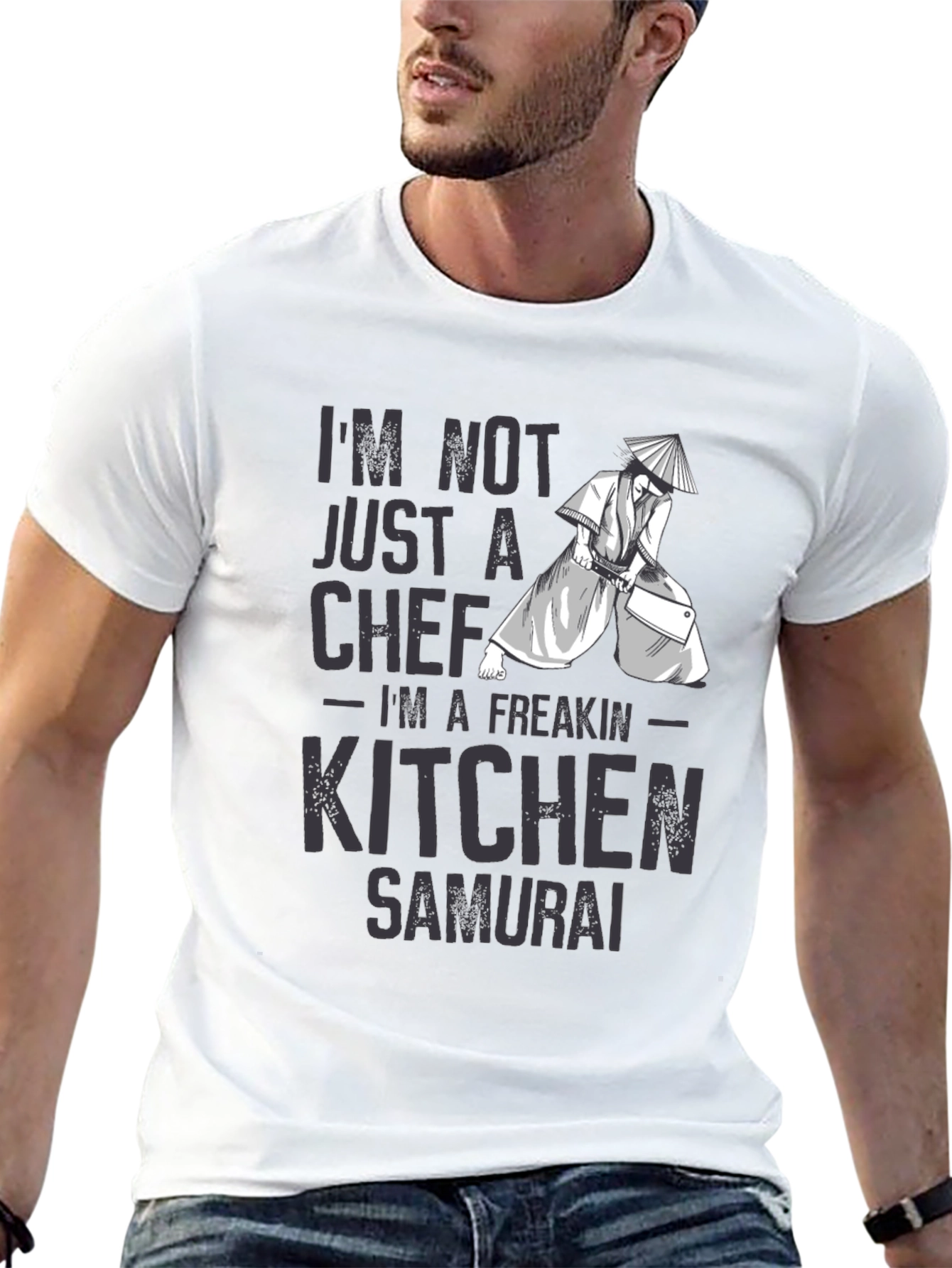 Kitchen Samurai T-Shirt - Funny Chef Tee
