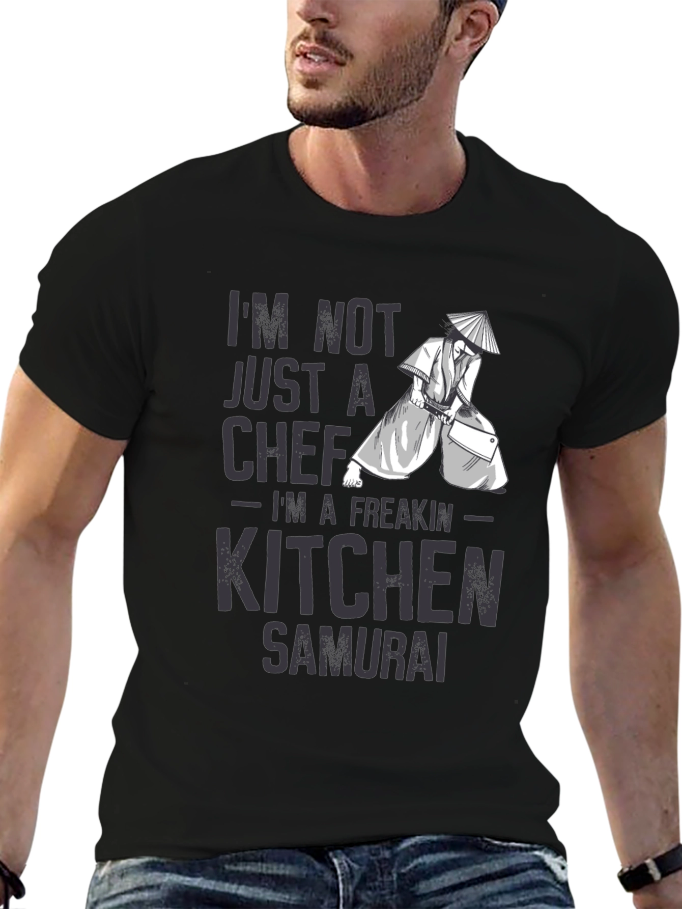 Kitchen Samurai T-Shirt - Funny Chef Tee