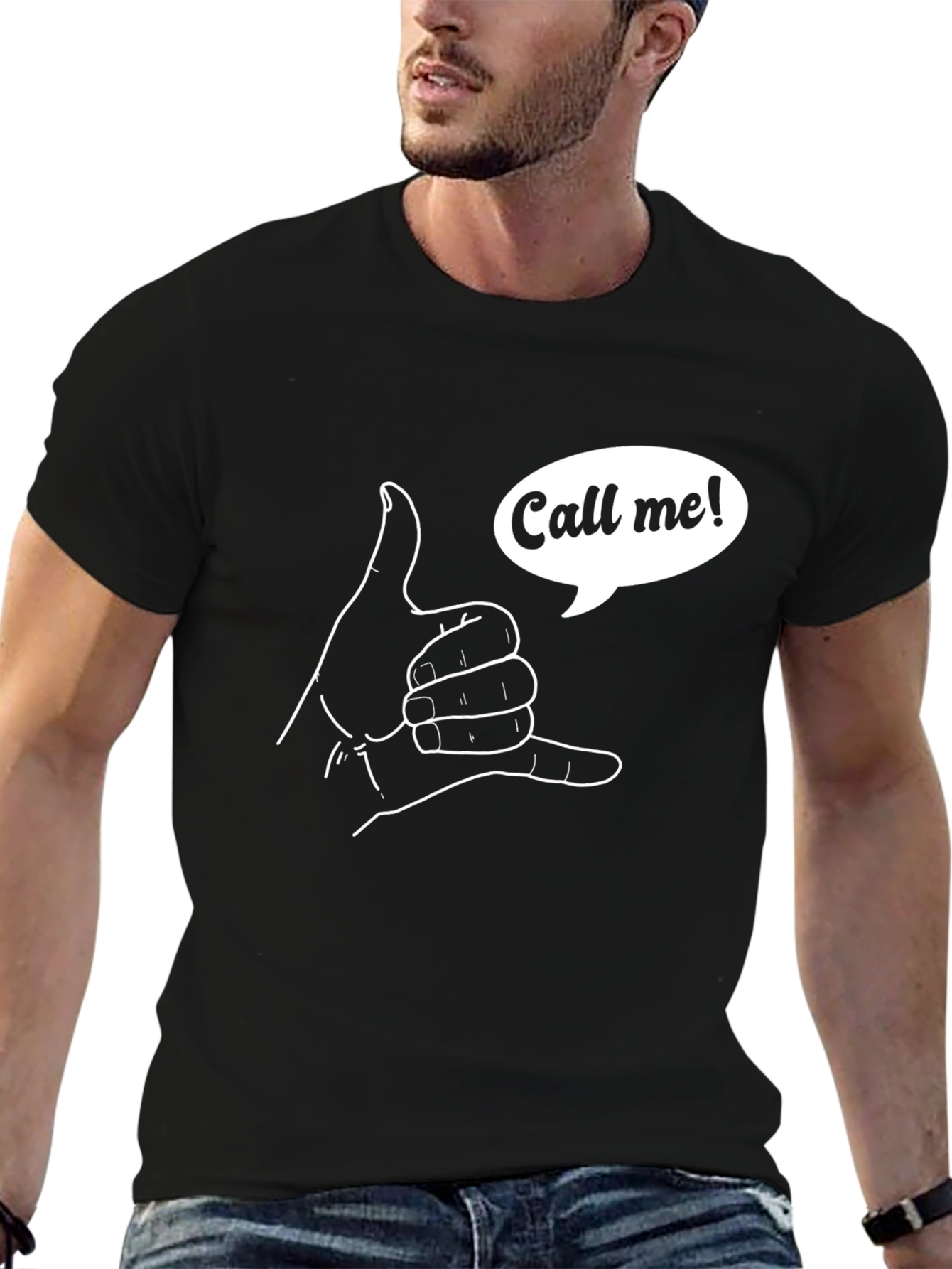 Call Me Hand Sign T-Shirt