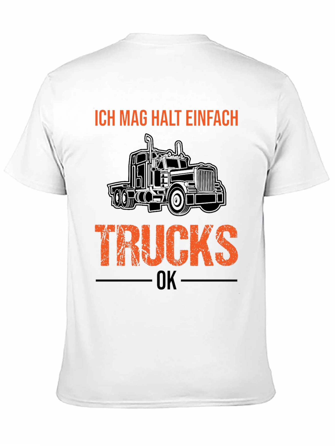Ich Mag Halt Einfach Trucks Black Graphic Tee