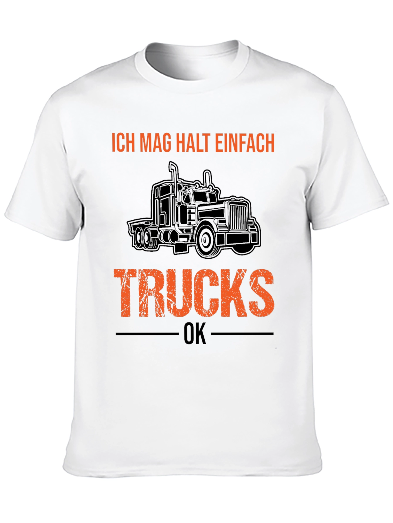 Ich Mag Halt Einfach Trucks Black Graphic Tee