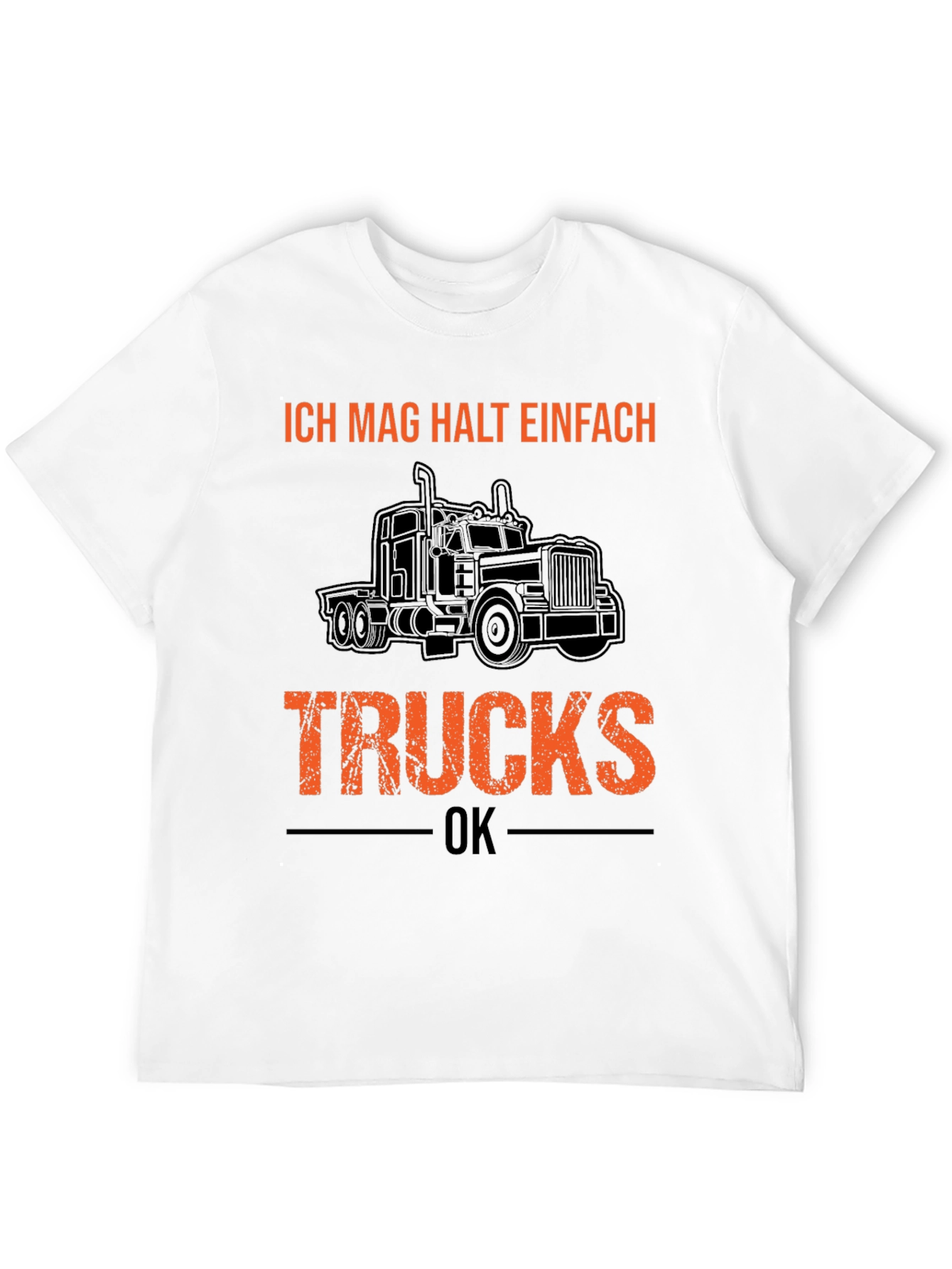 Ich Mag Halt Einfach Trucks Black Graphic Tee