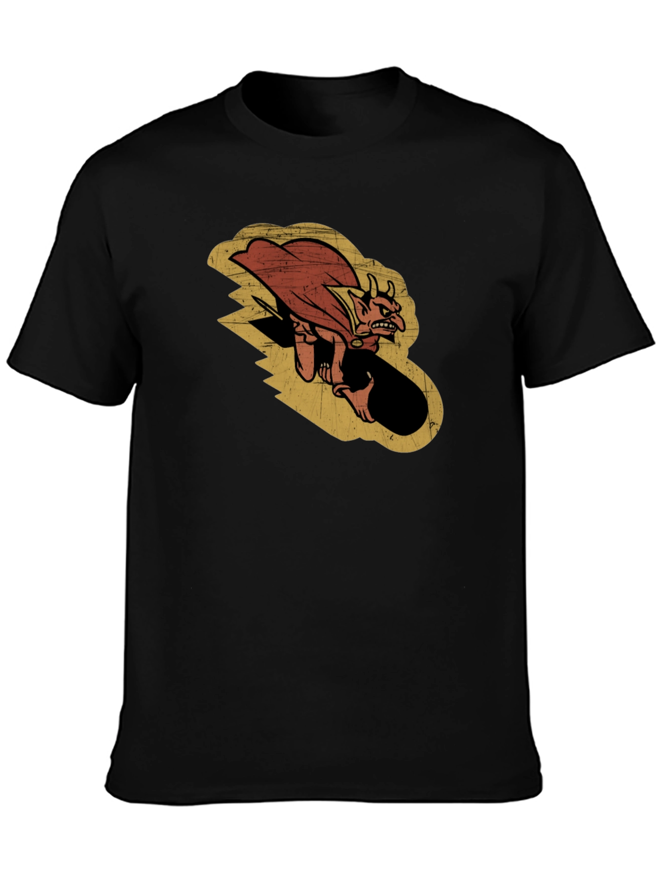 Devil Rider Graphic Tee - Mens Black T-Shirt