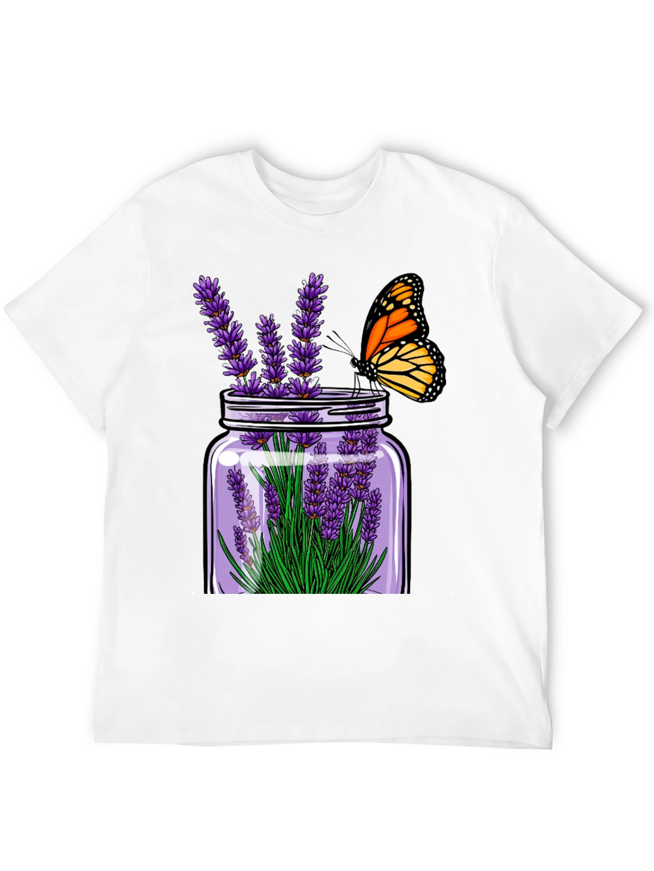 Lavender & Butterfly Graphic Tee