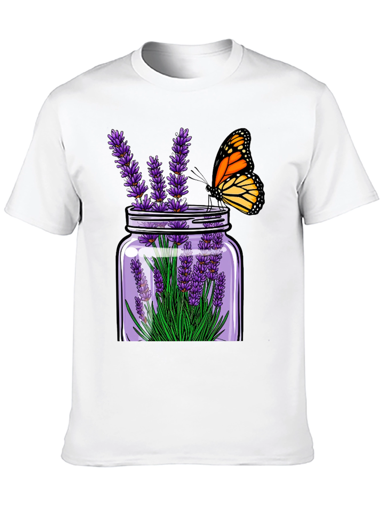 Lavender & Butterfly Graphic Tee
