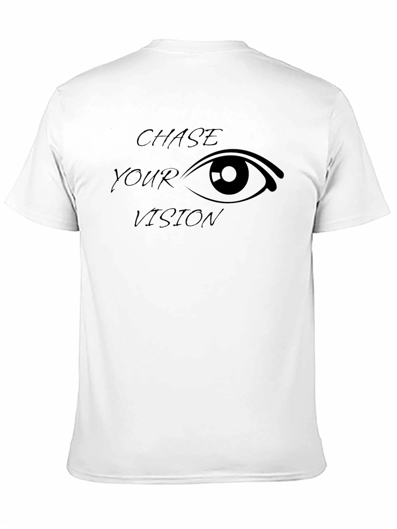 Chase Your Vision Black Graphic T-Shirt