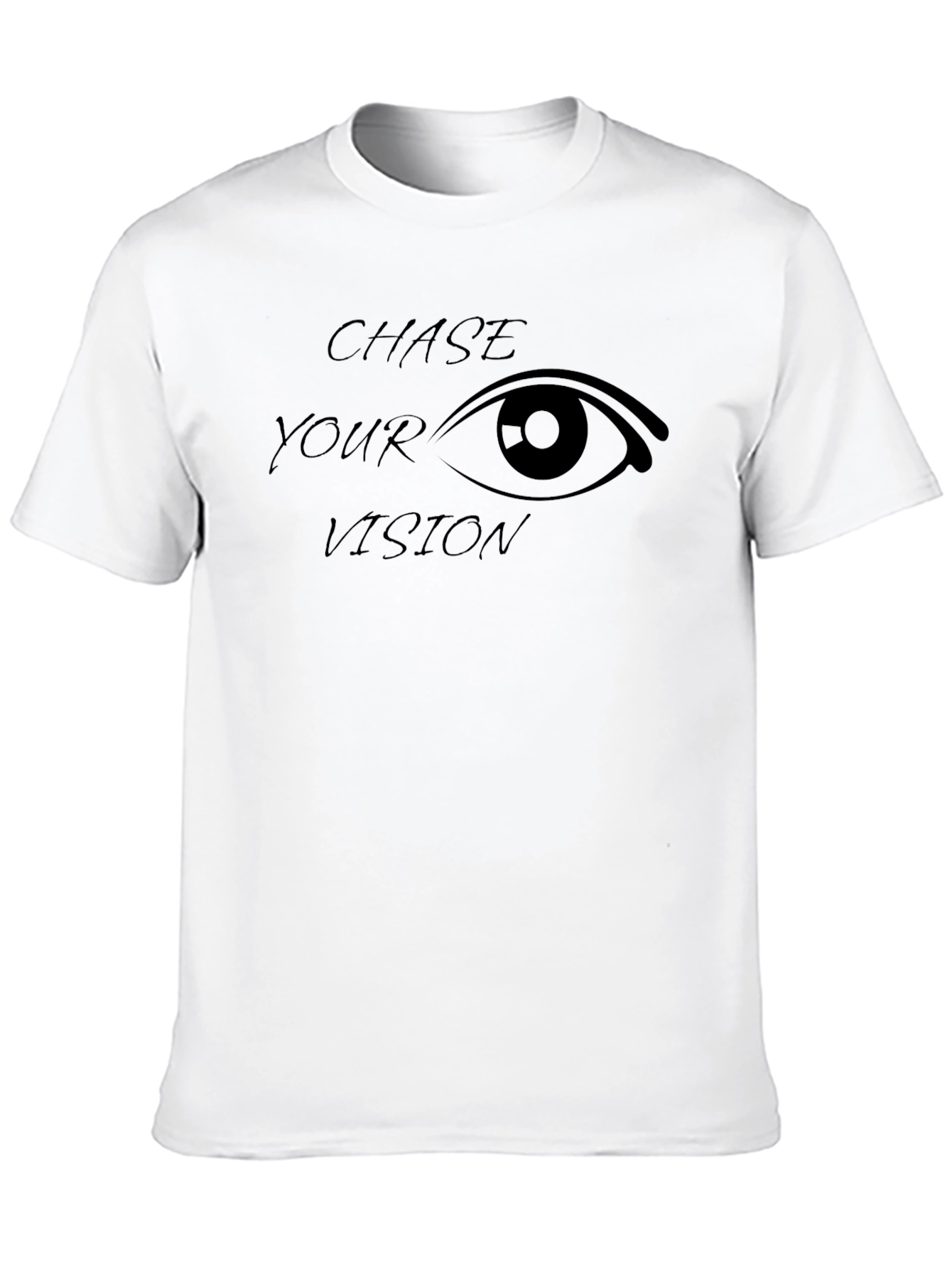 Chase Your Vision Black Graphic T-Shirt
