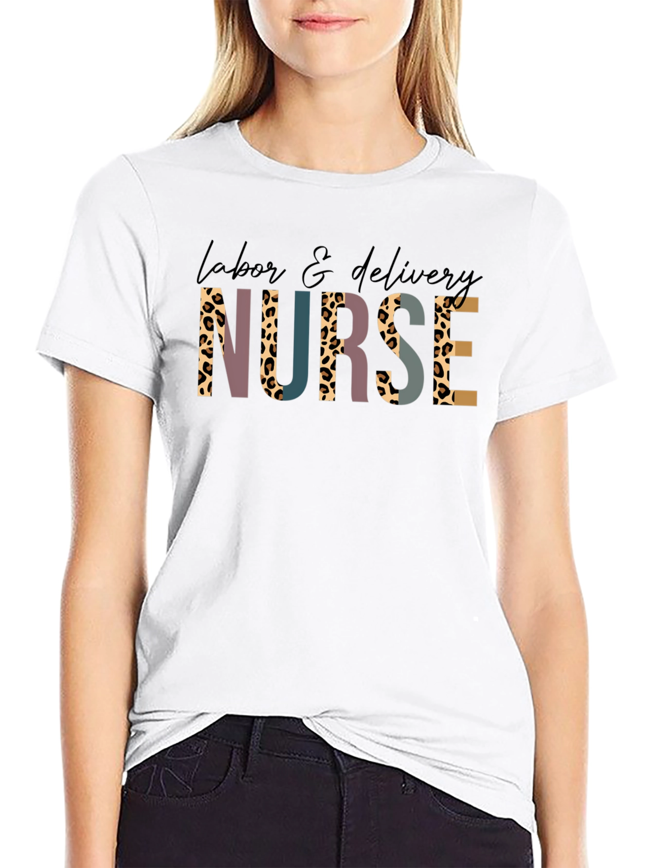 Labor & Delivery Nurse Leopard Print T-Shirt