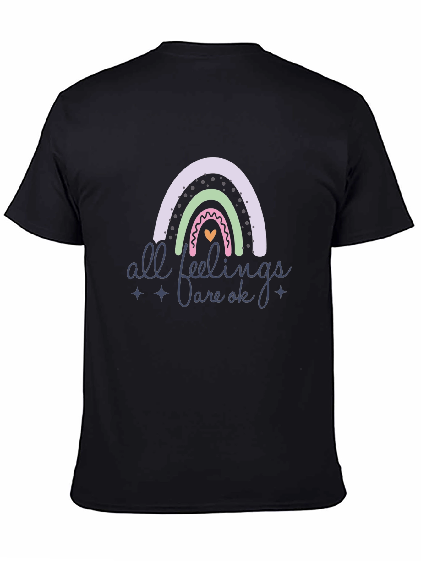 All Feelings Are Ok Rainbow Graphic Tee