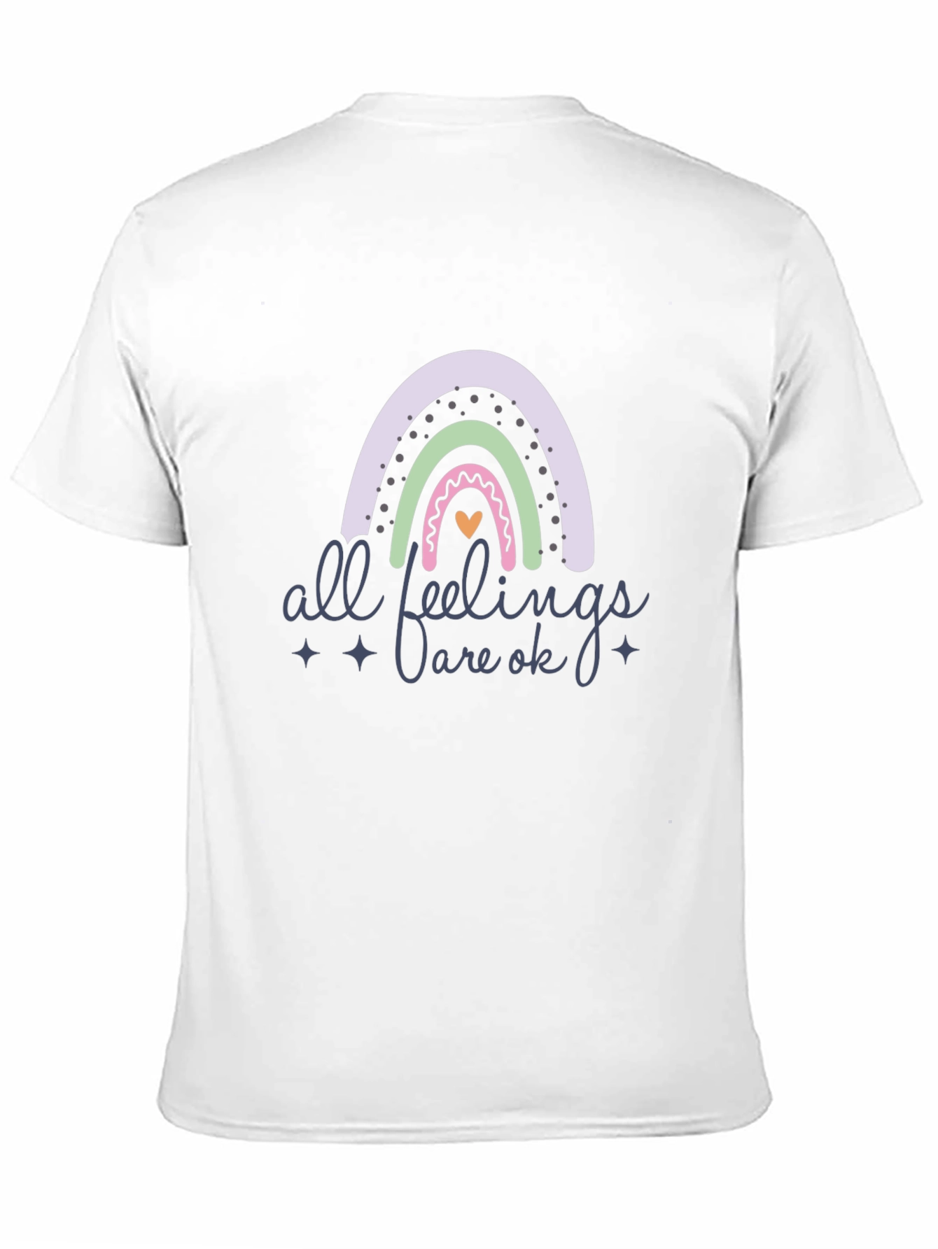 All Feelings Are Ok Rainbow Graphic Tee