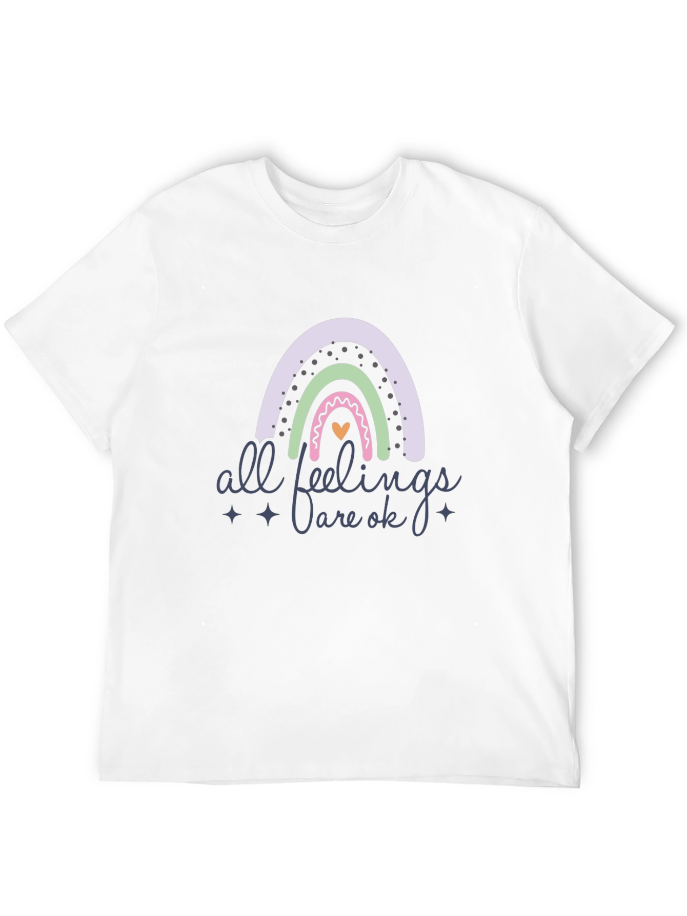 All Feelings Are Ok Rainbow Graphic Tee