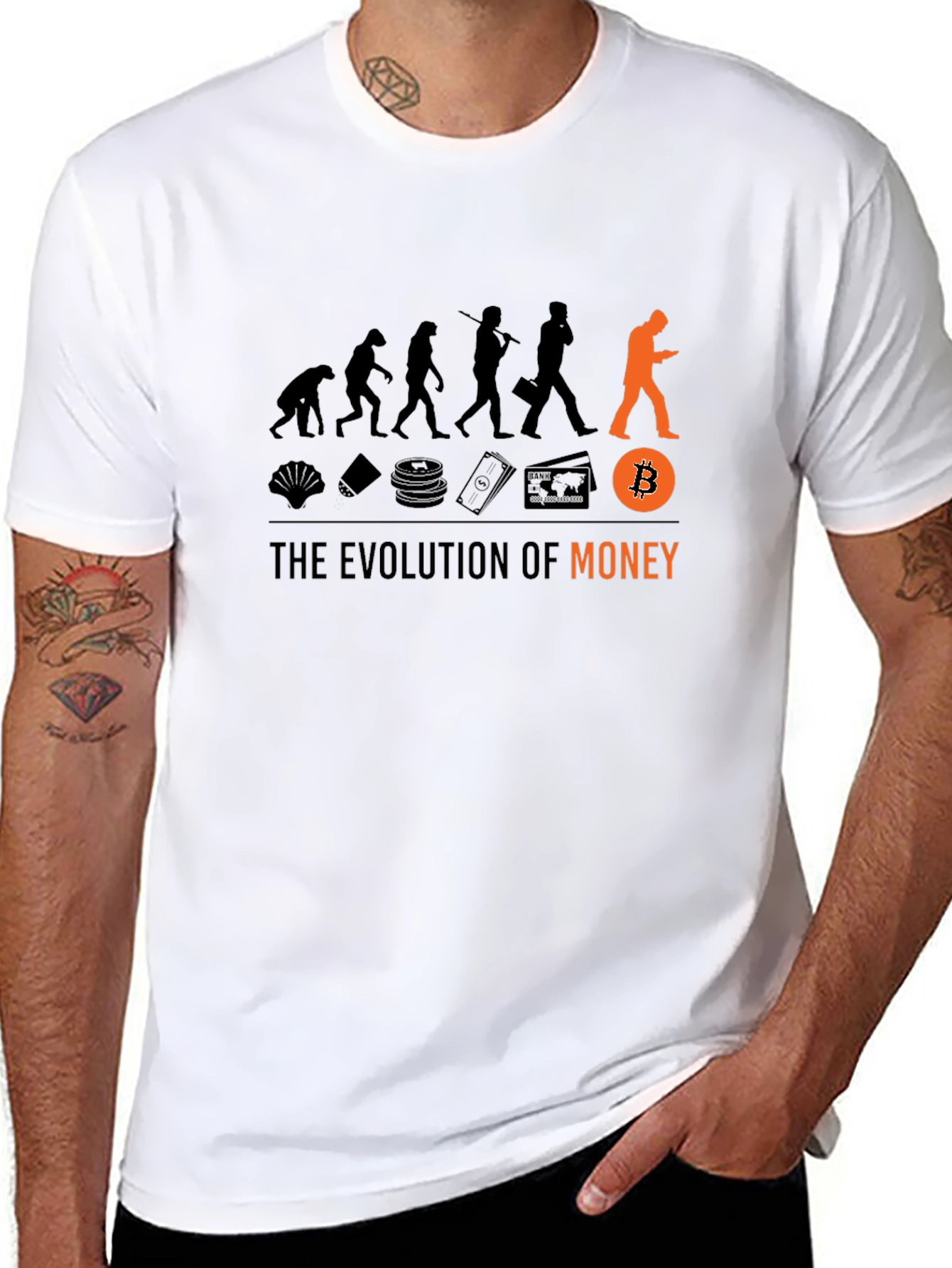 Bitcoin Evolution T-Shirt - Crypto Currency Tee