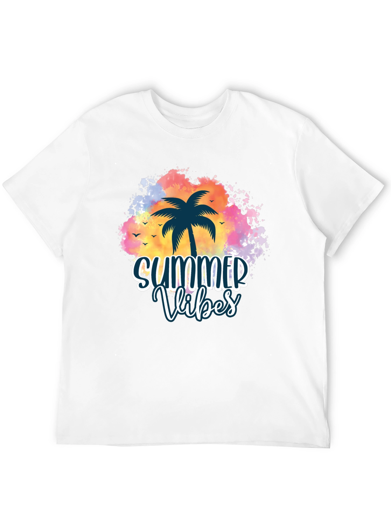 Summer Vibes Palm Tree Graphic Tee