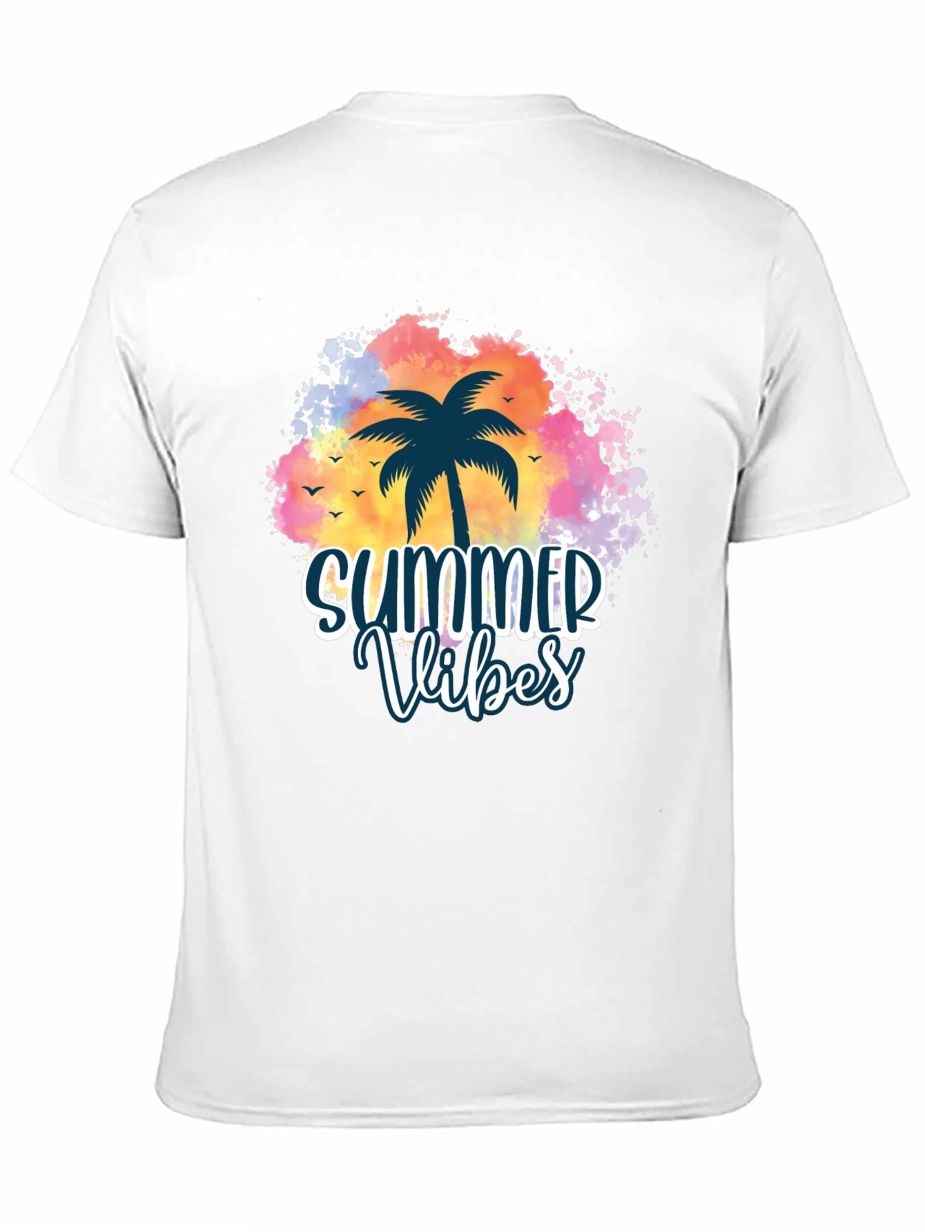 Summer Vibes Palm Tree Graphic Tee