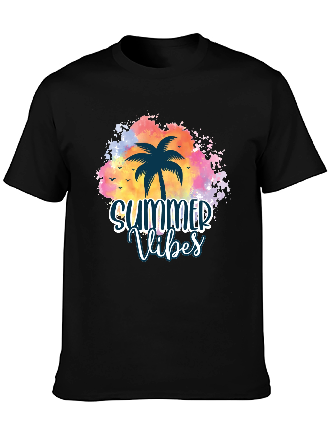 Summer Vibes Palm Tree Graphic Tee