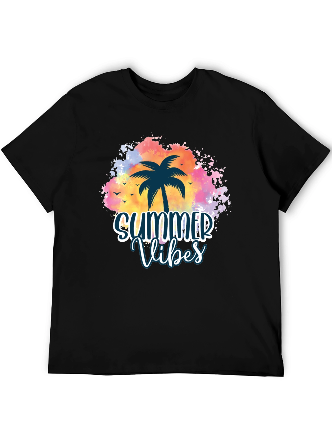 Summer Vibes Palm Tree Graphic Tee