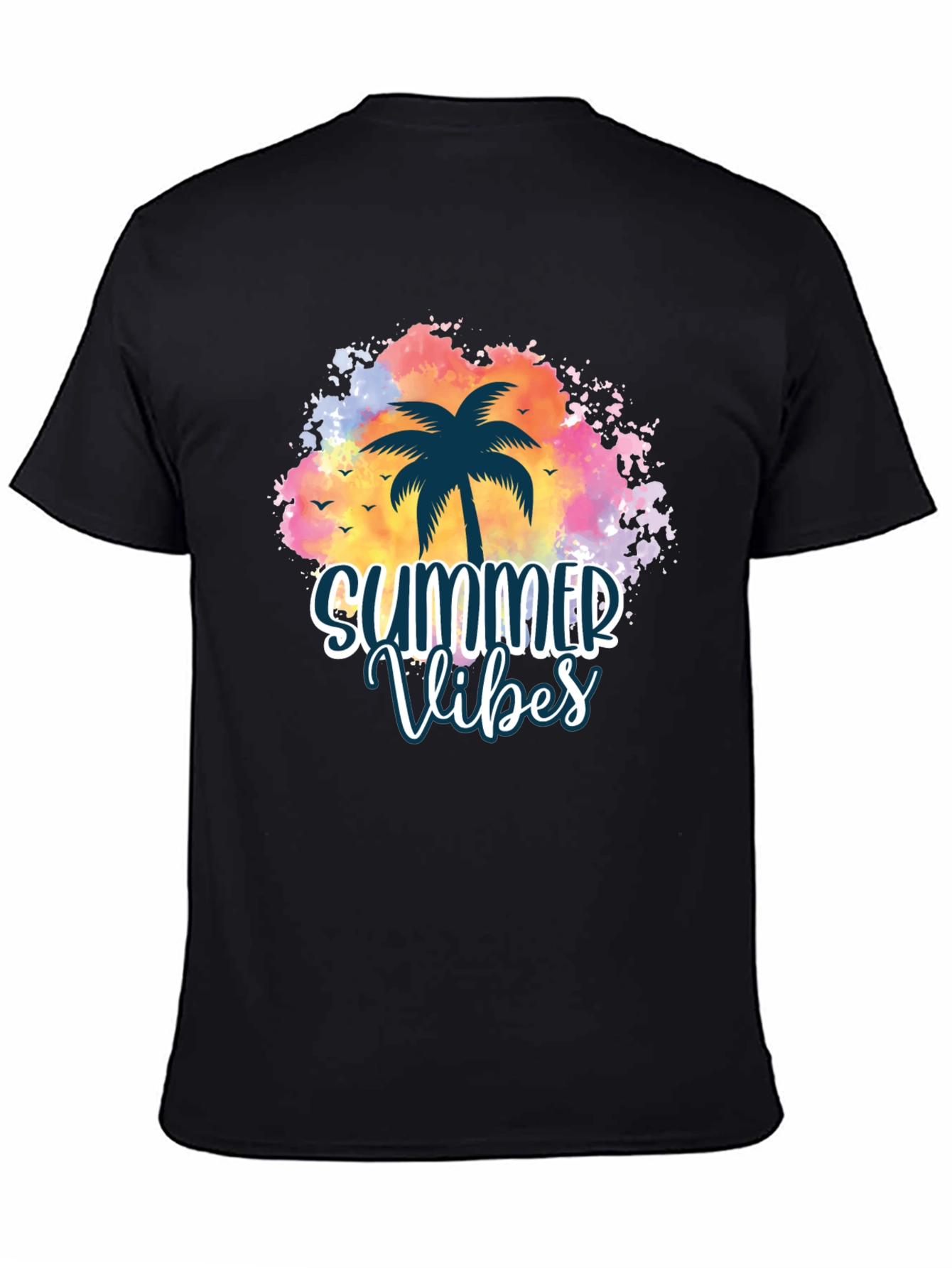 Summer Vibes Palm Tree Graphic Tee