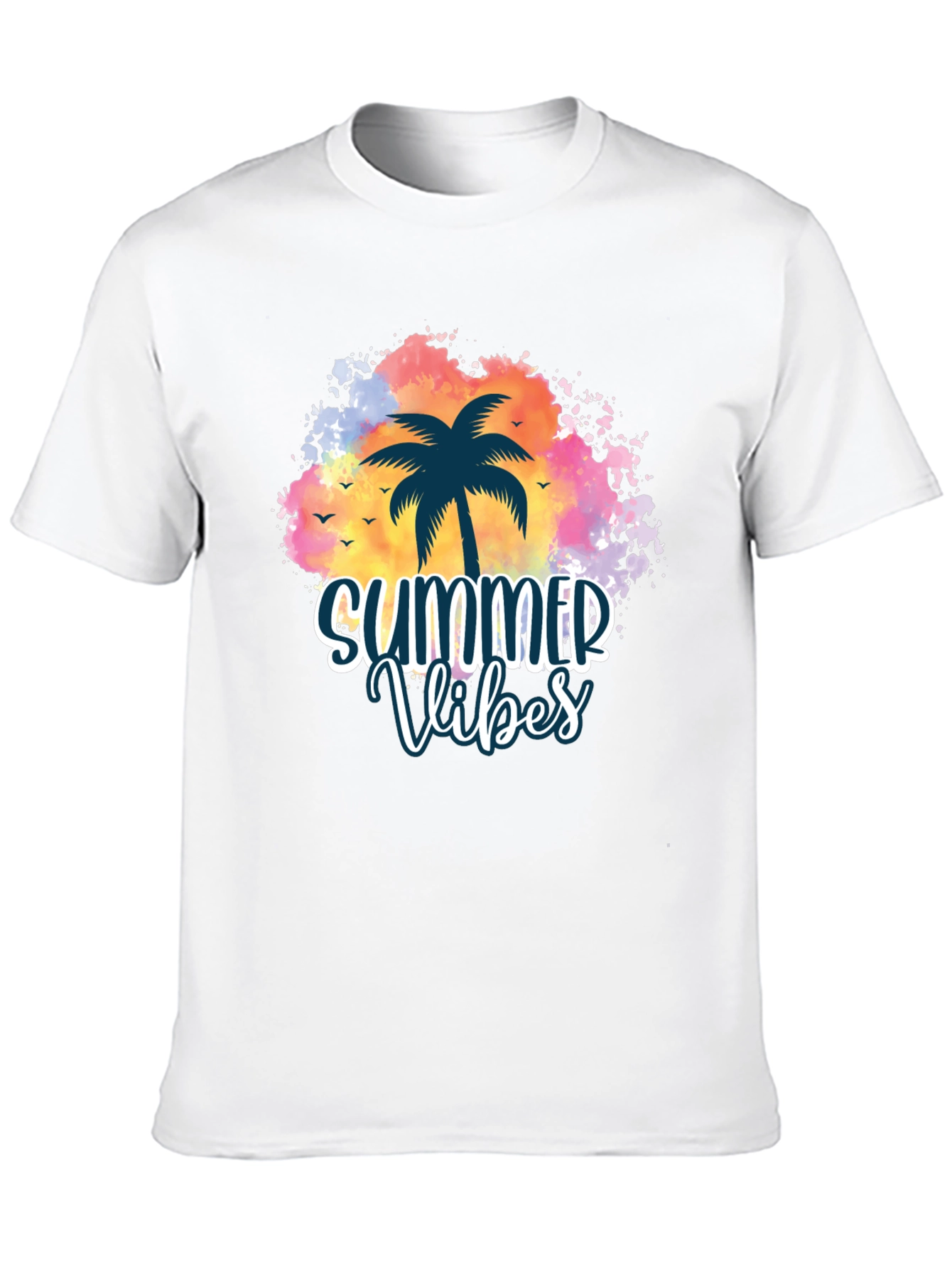 Summer Vibes Palm Tree Graphic Tee