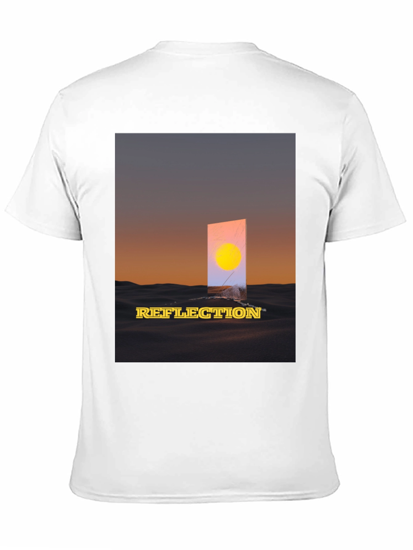 Reflection Graphic T-Shirt - Sunset Art Tee