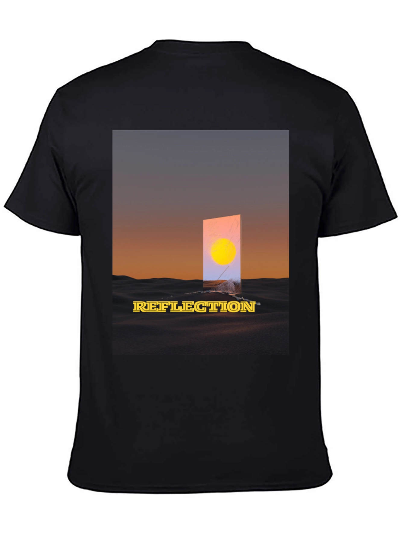 Reflection Graphic T-Shirt - Sunset Art Tee