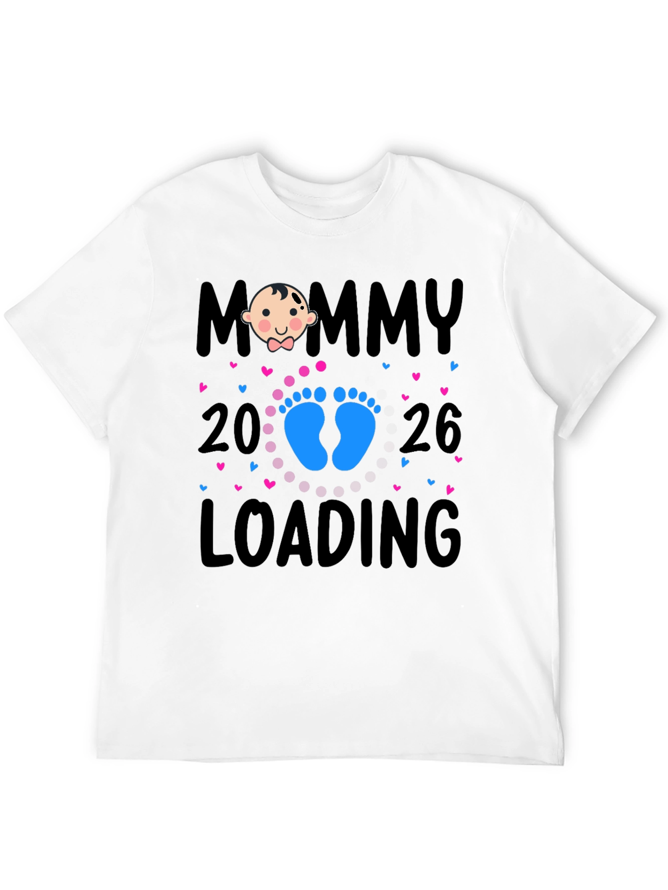 Mommy Loading 2026 Baby Announcement T-Shirt