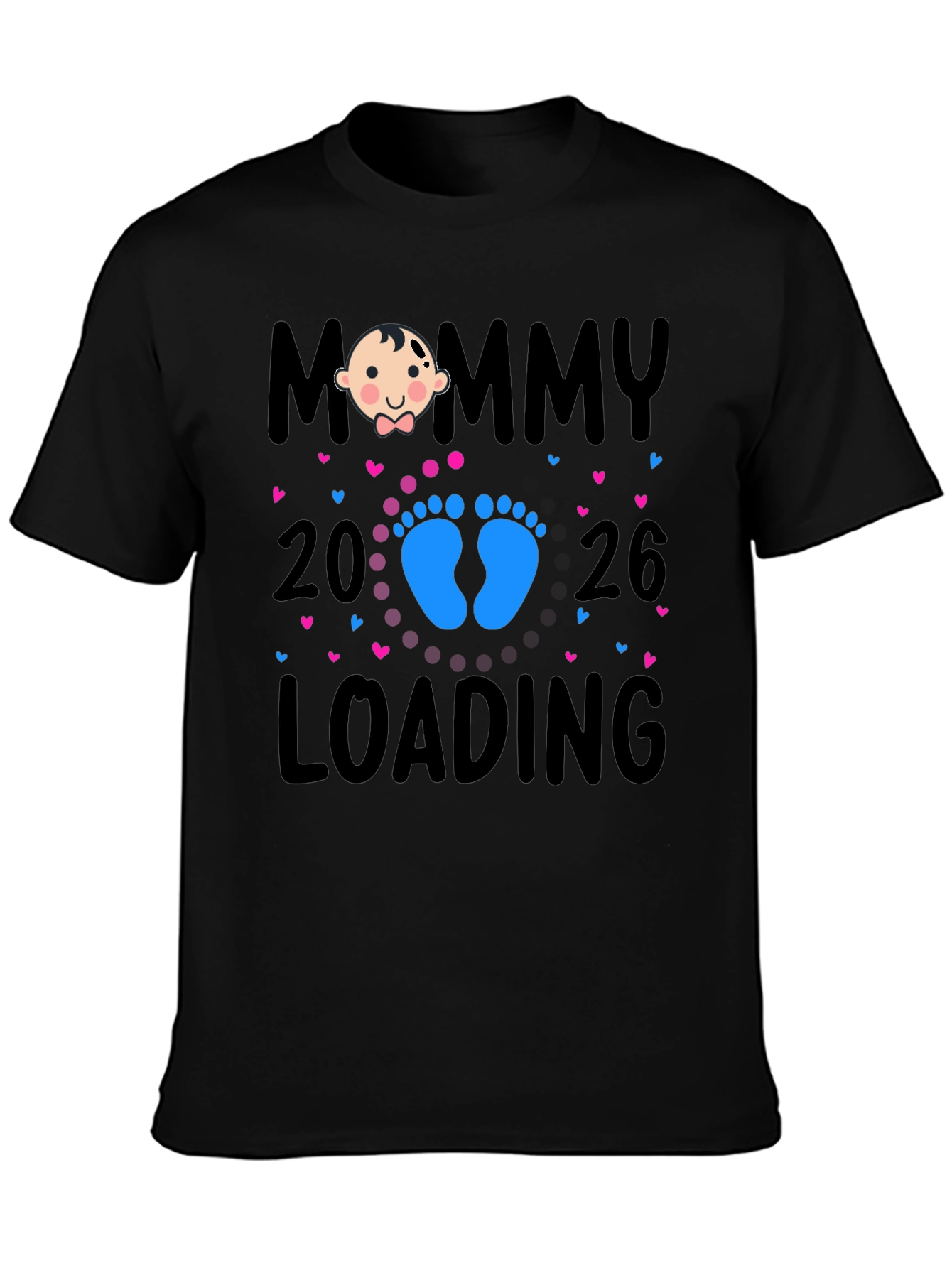 Mommy Loading 2026 Baby Announcement T-Shirt
