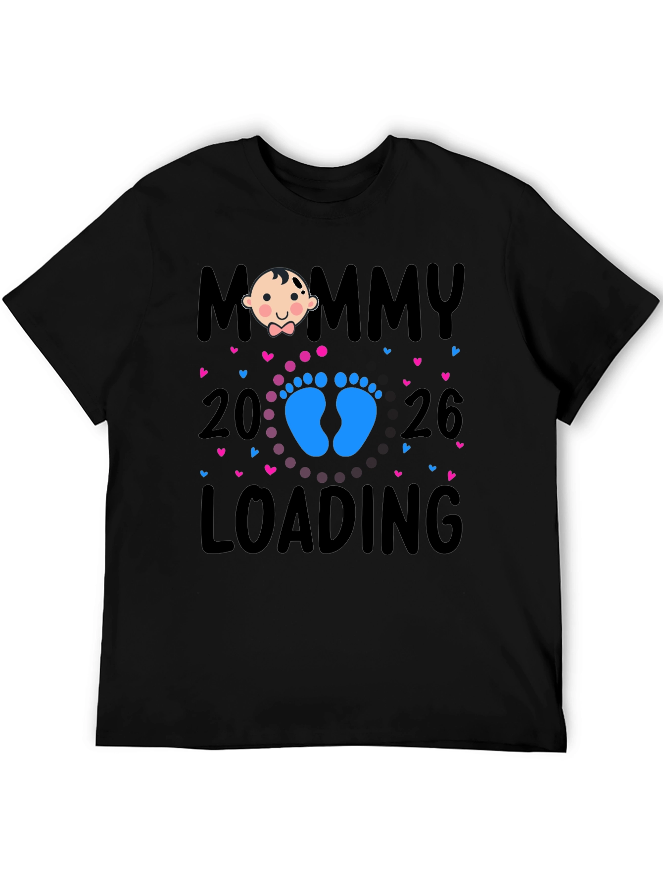 Mommy Loading 2026 Baby Announcement T-Shirt