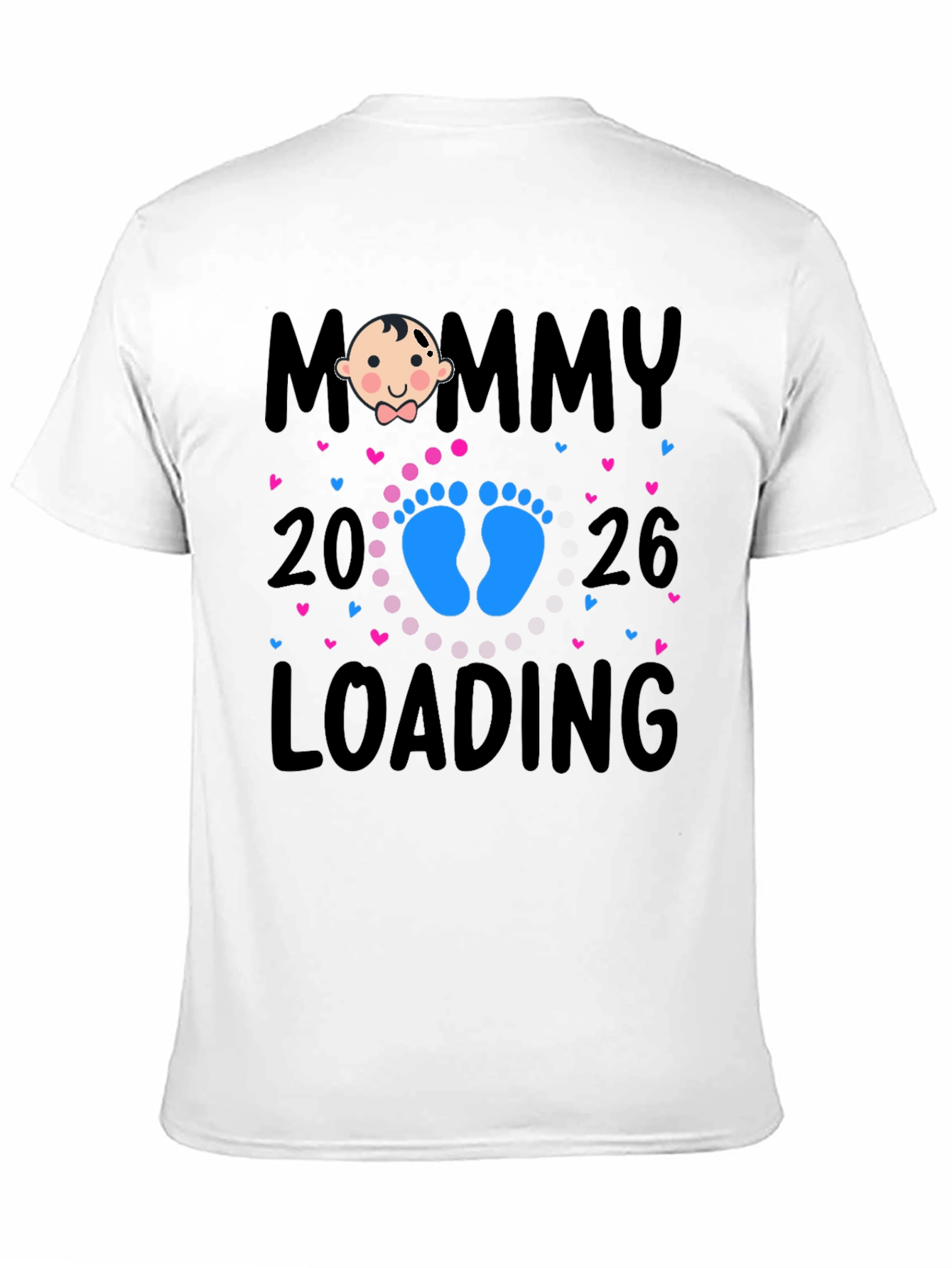 Mommy Loading 2026 Baby Announcement T-Shirt