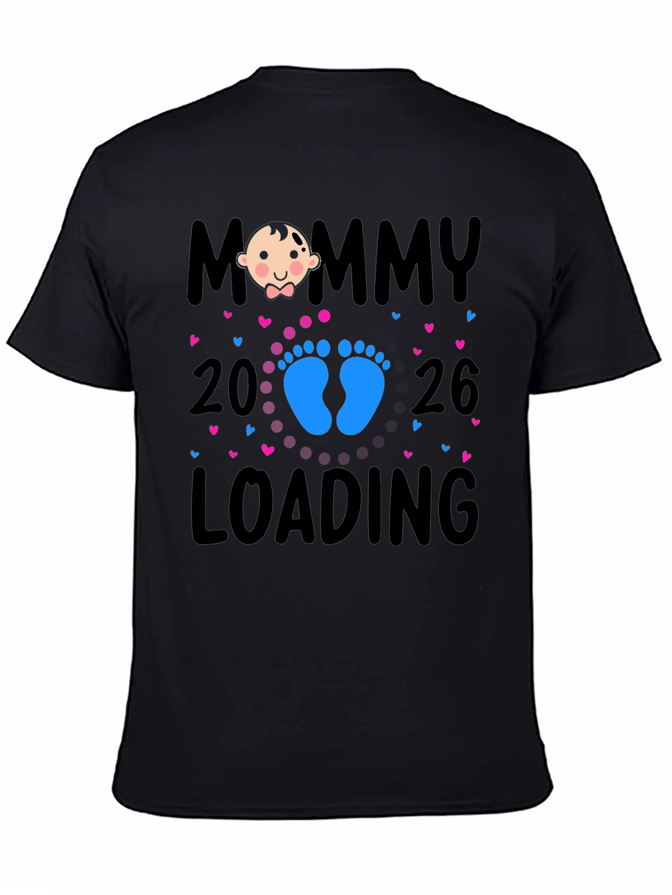 Mommy Loading 2026 Baby Announcement T-Shirt