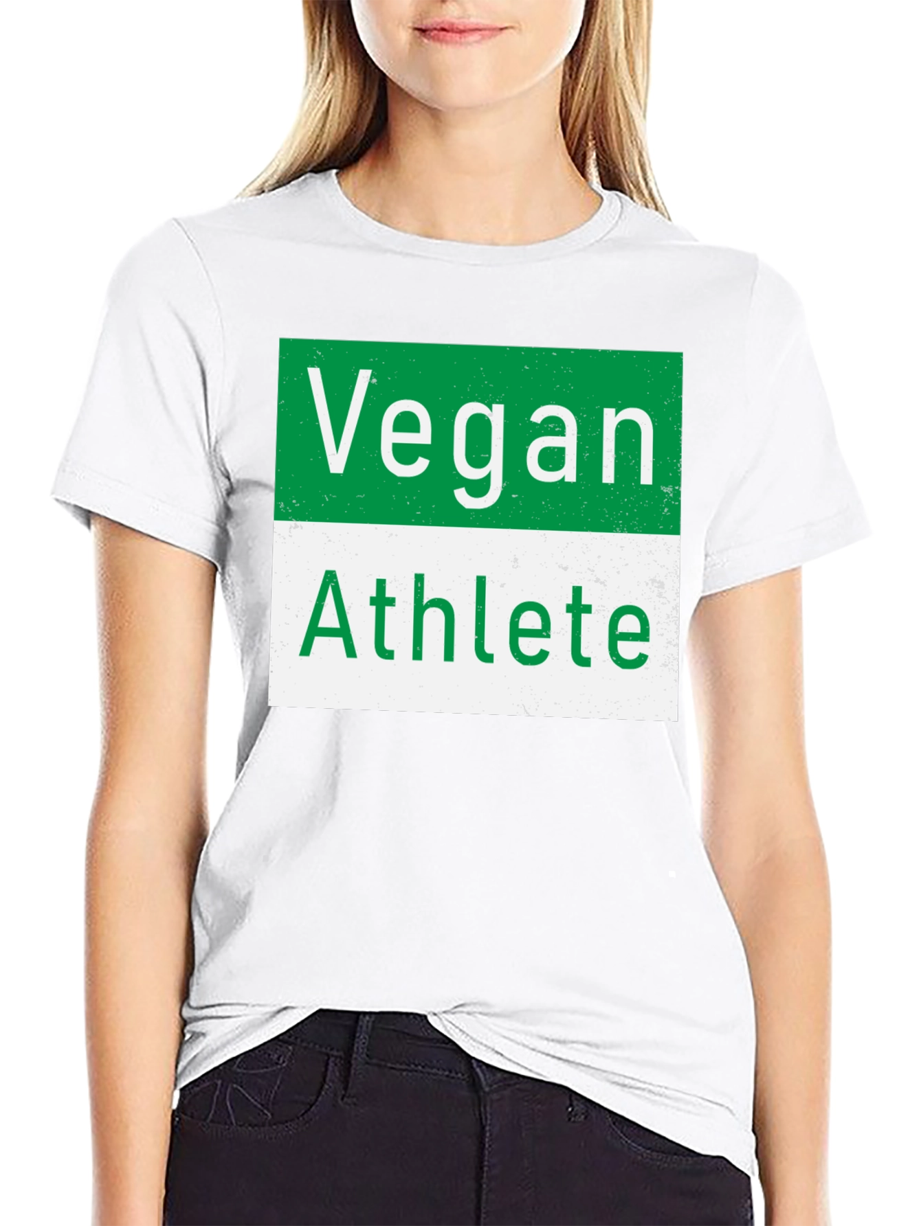 Vegan Athlete T-Shirt - Unisex Black Tee