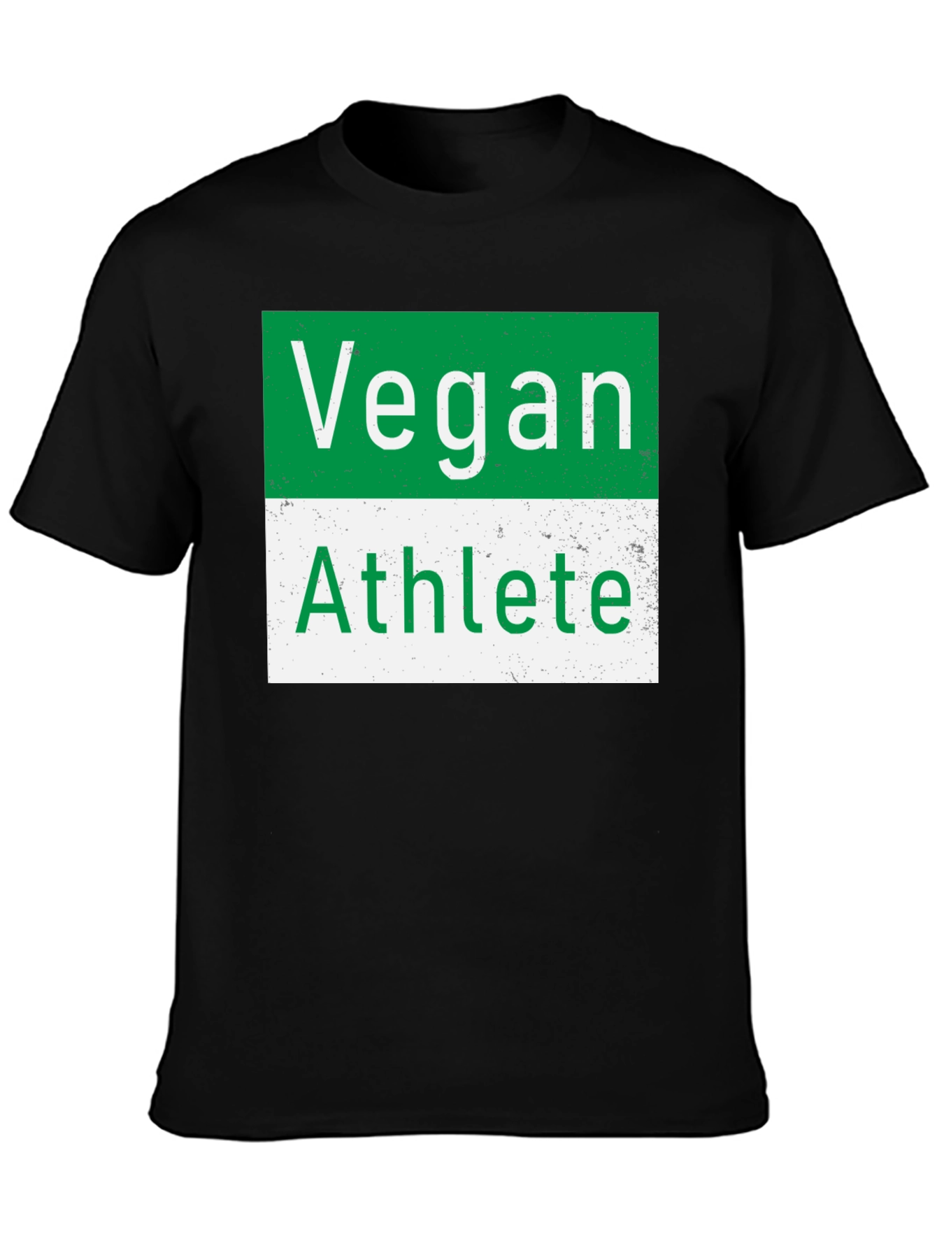Vegan Athlete T-Shirt - Unisex Black Tee