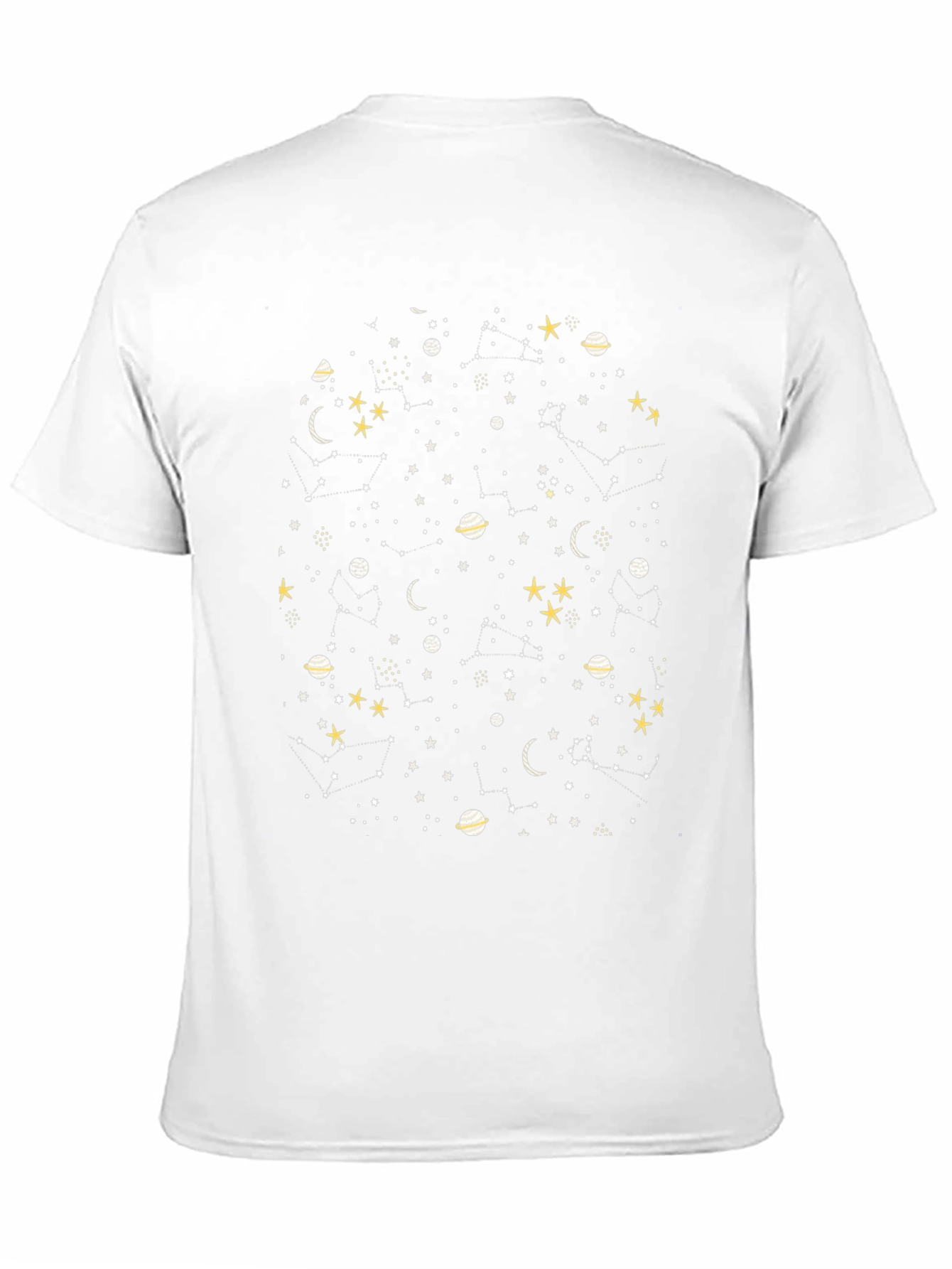 Celestial Galaxy Graphic Tee - Black Cotton Comfort