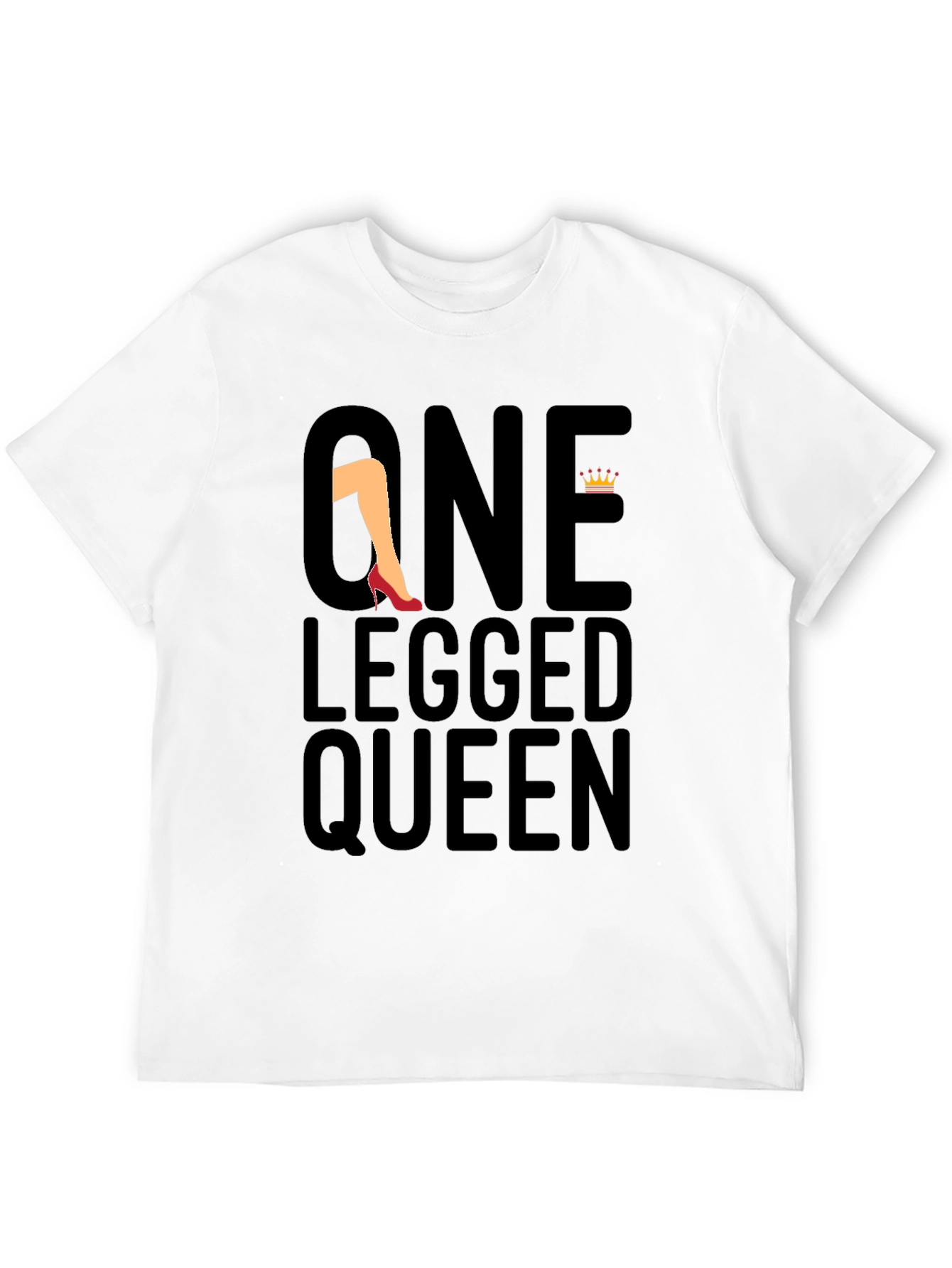 One Legged Queen Black Graphic Tee