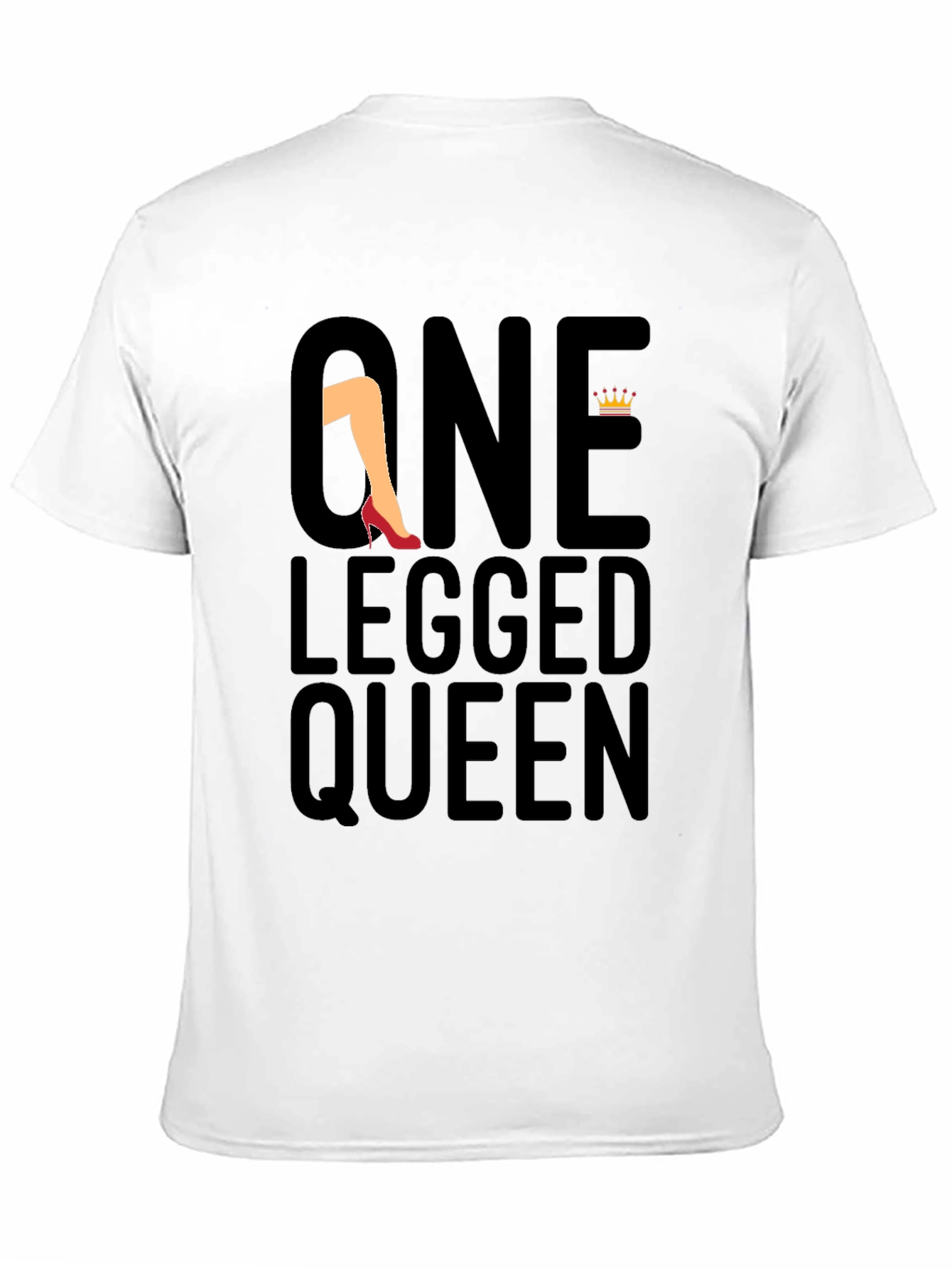 One Legged Queen Black Graphic Tee