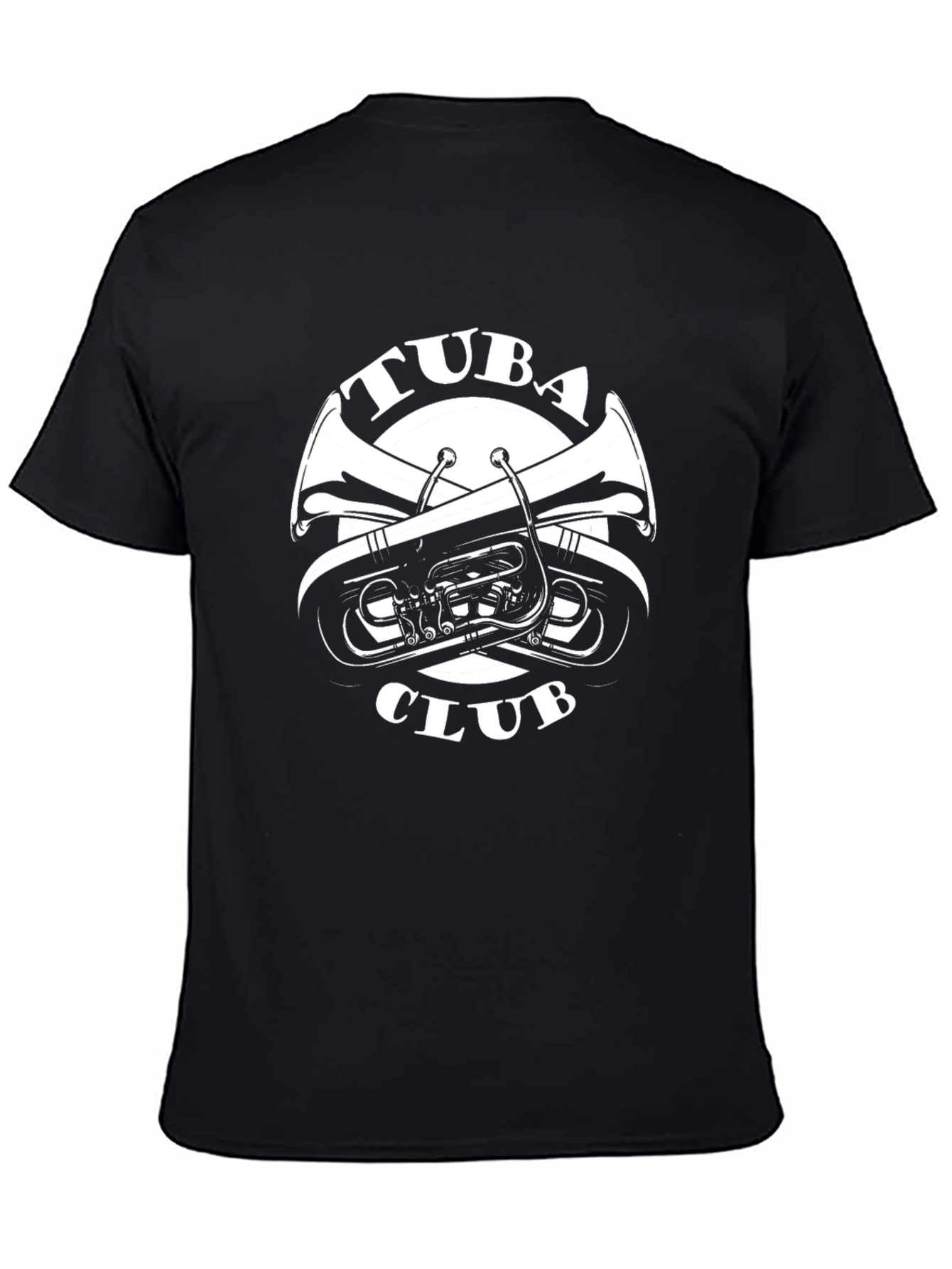 Tuba Club Black T-Shirt - Music Lover Tee