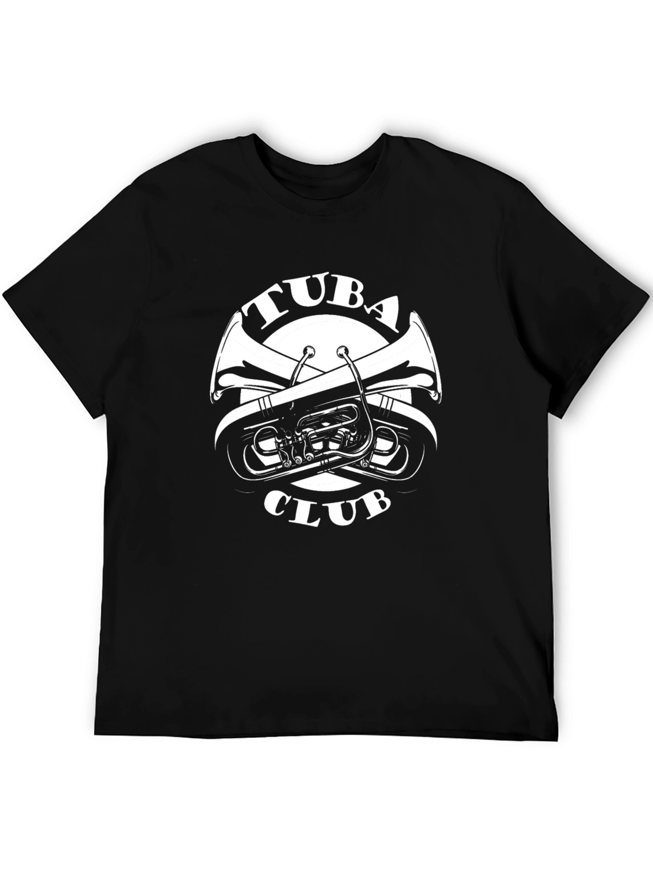 Tuba Club Black T-Shirt - Music Lover Tee