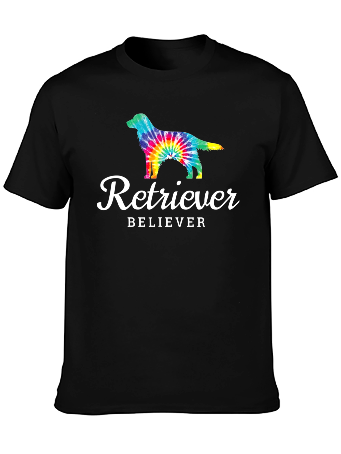 Retriever Believer Tie-Dye Dog Graphic Tee