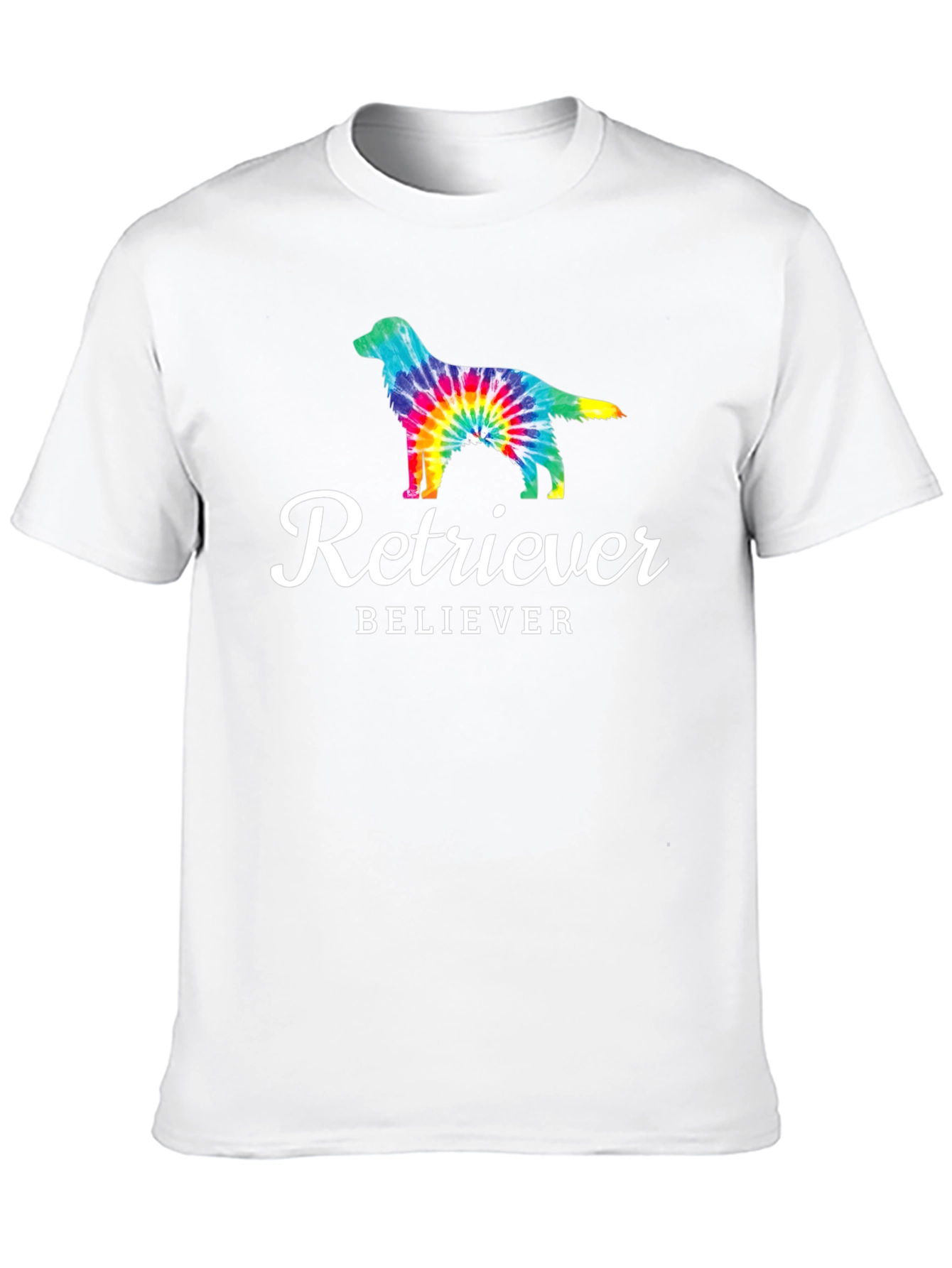 Retriever Believer Tie-Dye Dog Graphic Tee