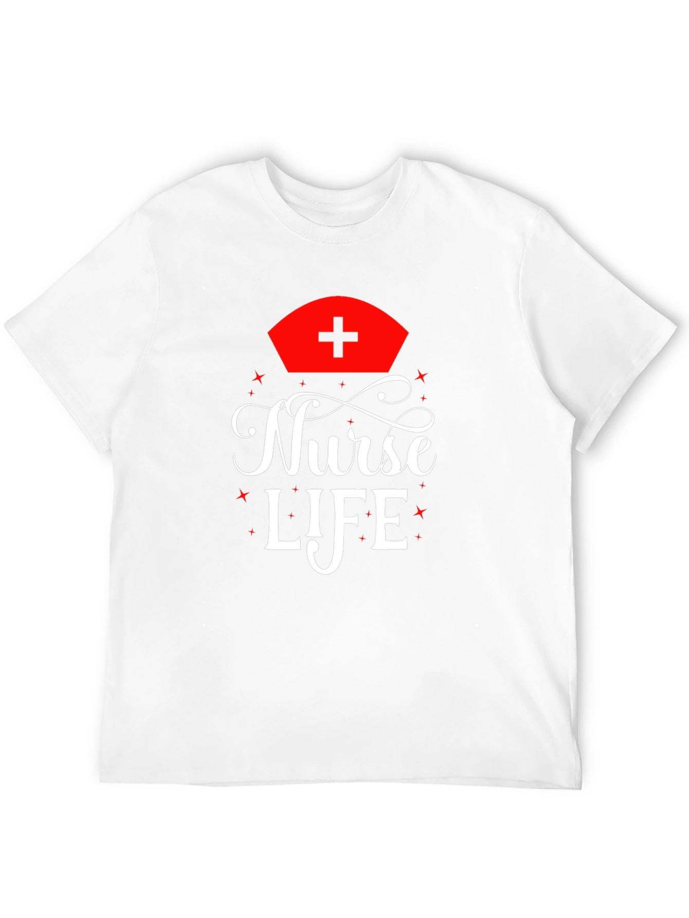 Nurse Life Graphic Tee - Black Cotton T-Shirt